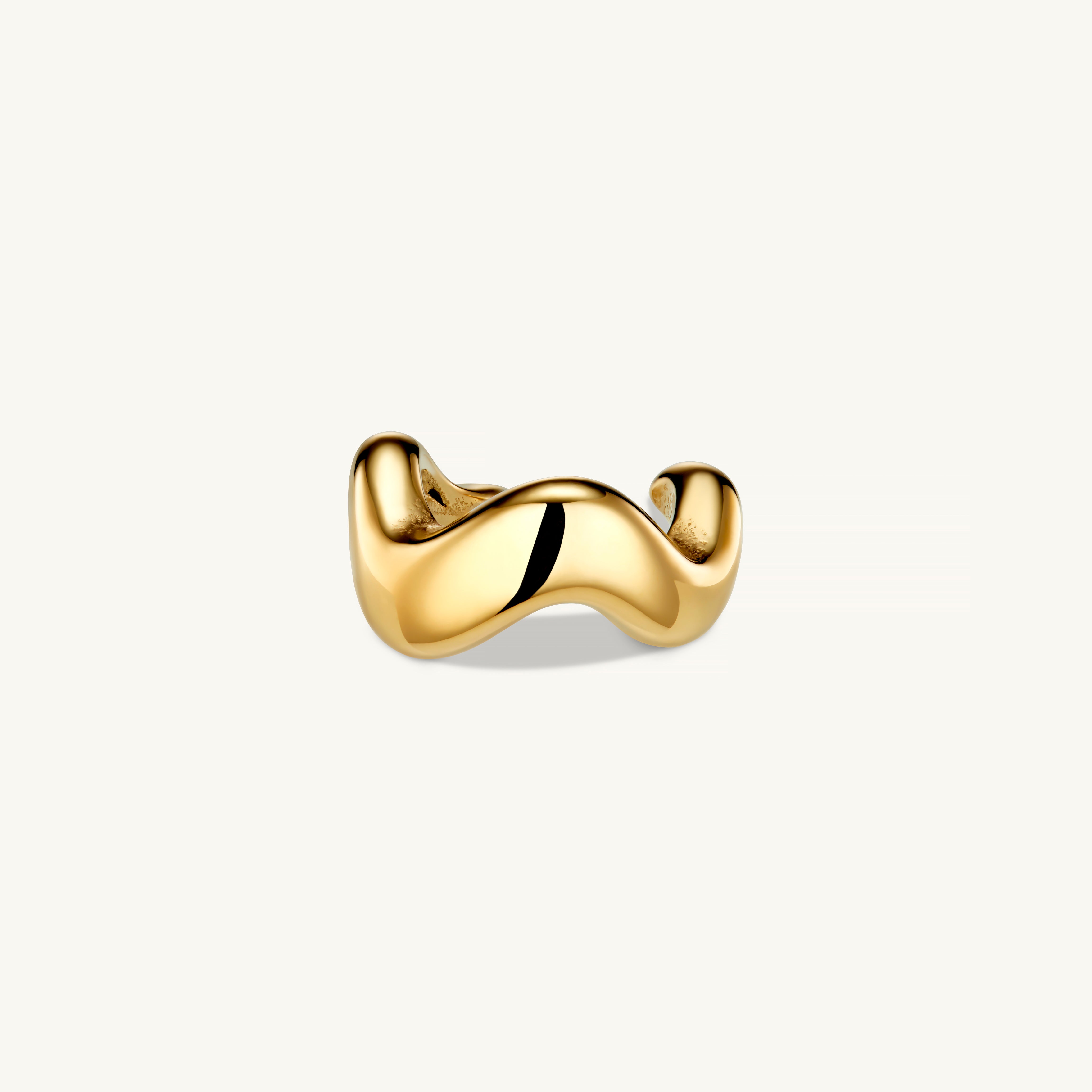 Luxurious Gold Ear Cuff for Women - Elegant Non-Piercing Ear Jewelry for Parties, Weddings & Special Occasions