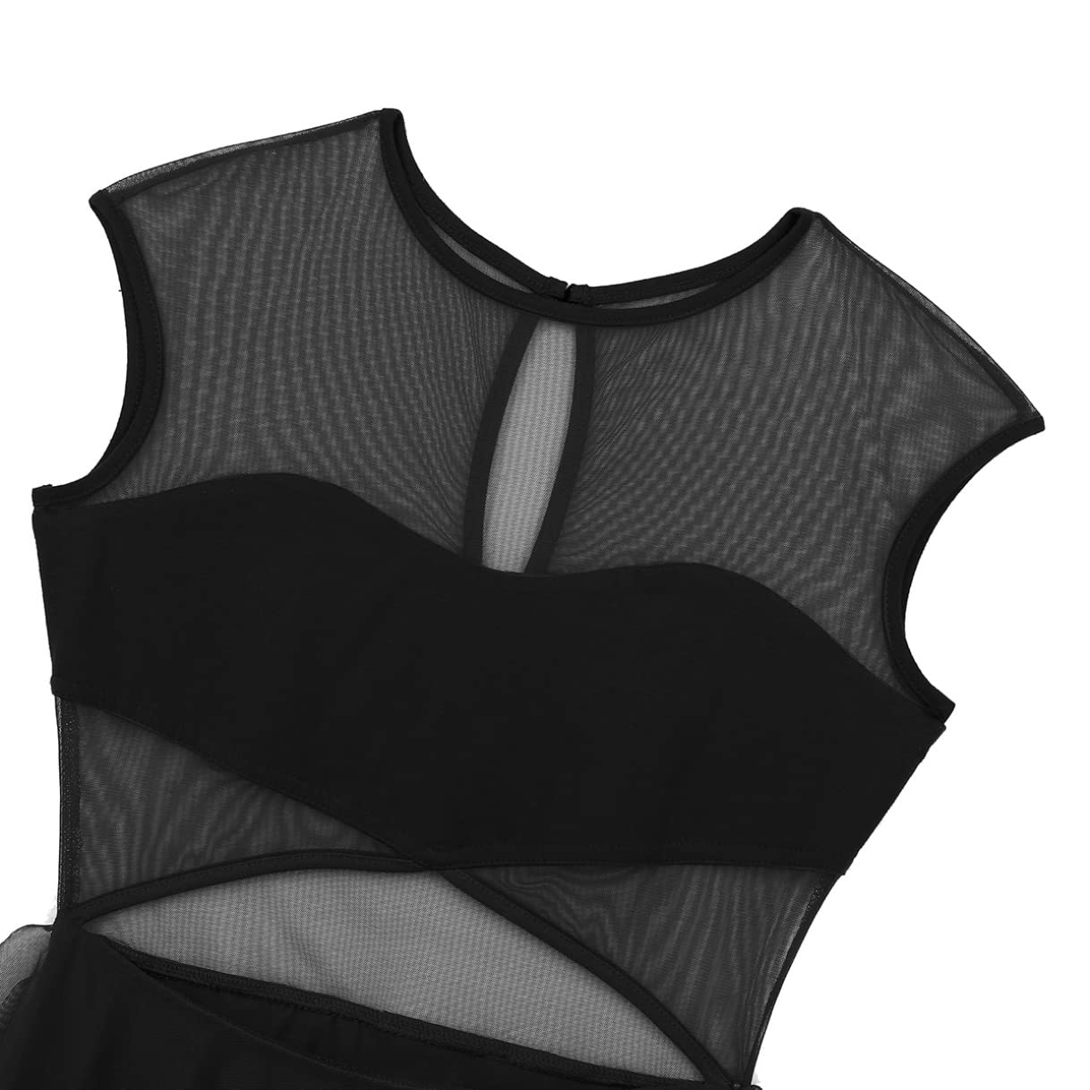 Women's Lyrical Ballet Leotard - Contemporary Dance Costume with Mesh Design for Latin & Modern Dance - Perfect for Dance Classes, Performances and Recitals