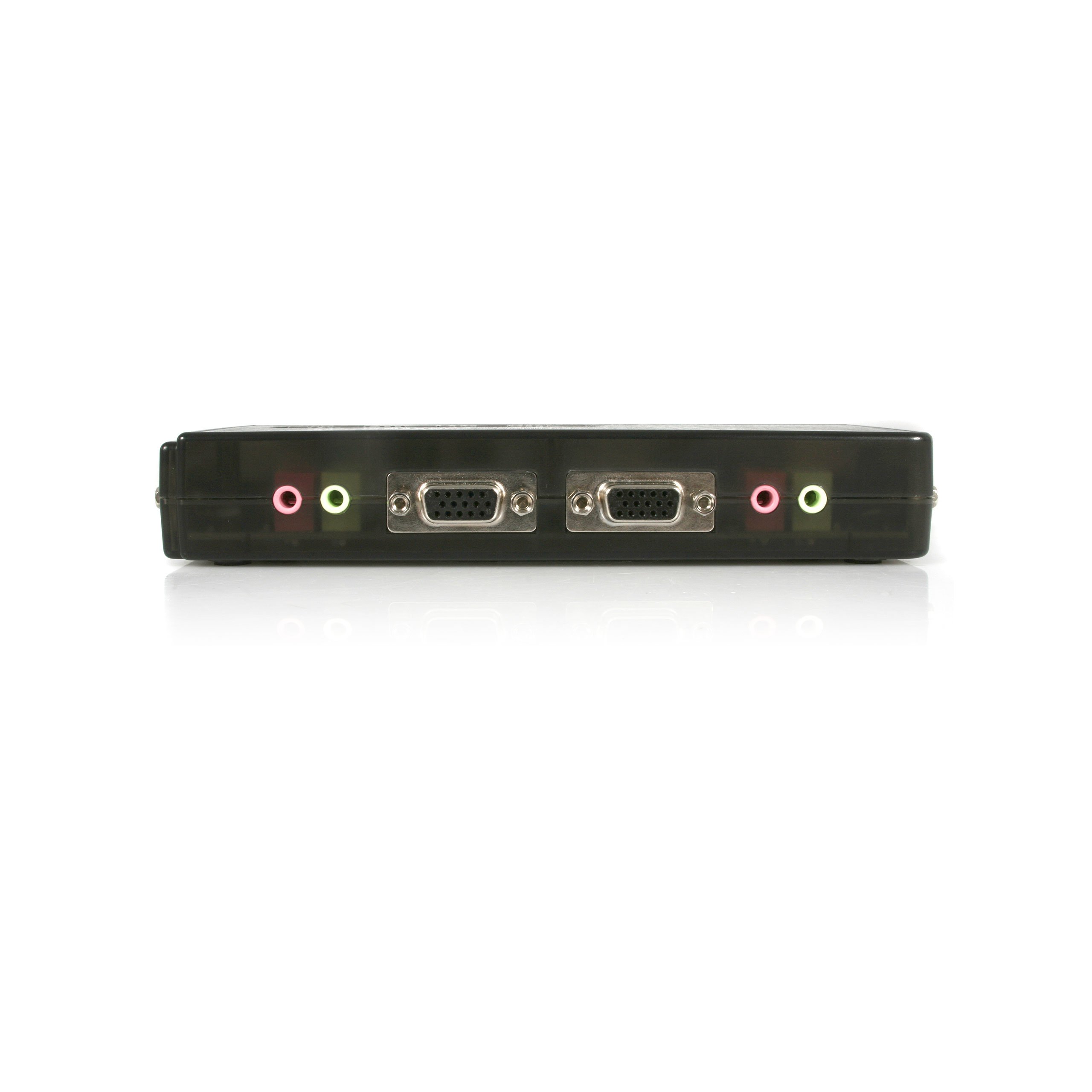 StarTech.com 4 Port USB KVM Switch with Cables & Audio - Desktop KVM Switch for PC & Mac - VGA/USB KVM Switch for Multi-Computer Control - Ideal for Home Office & IT Workstations (SV411KUSB)