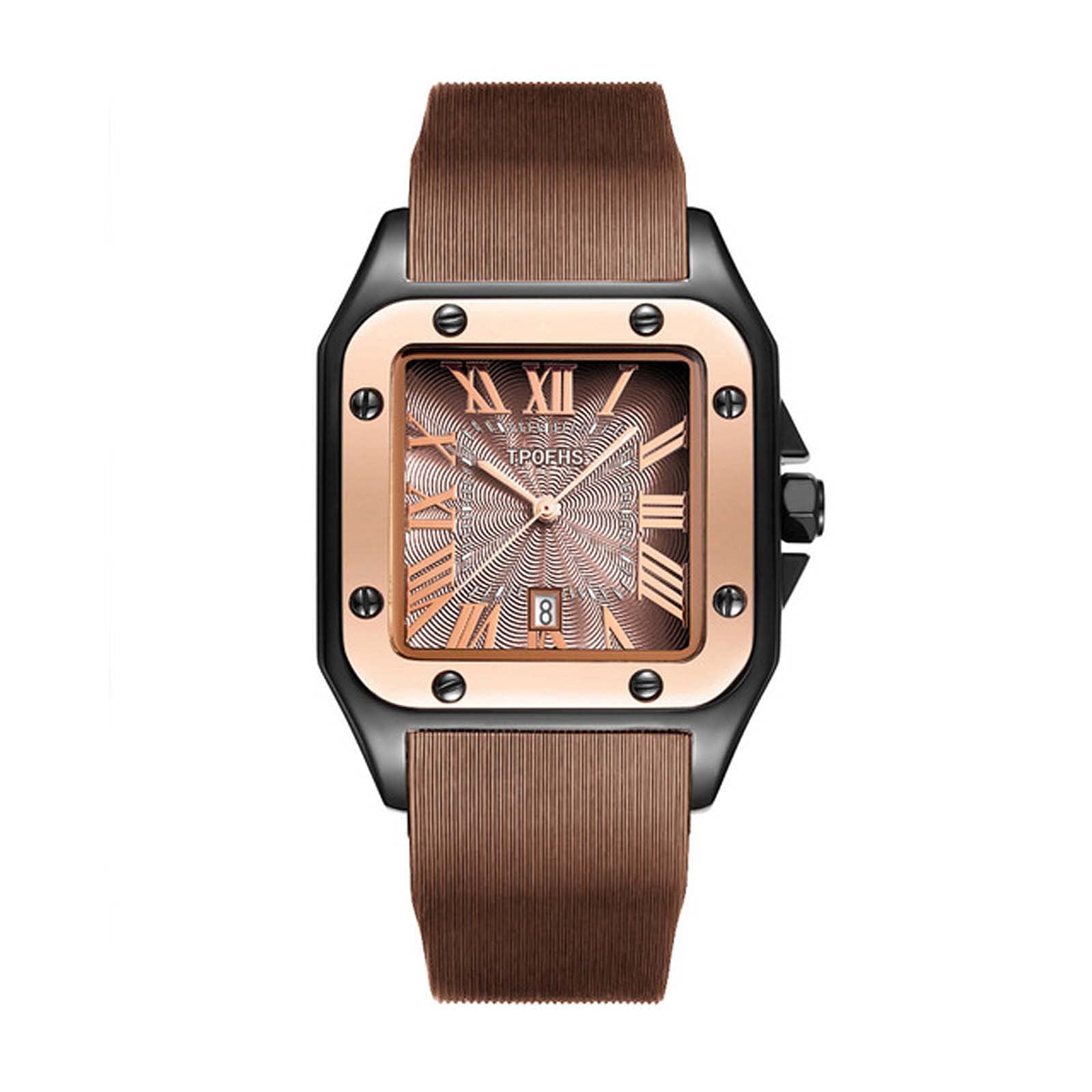 Stylish Men's Parodais Watch - Kieselgel Casual Business Wristwatch with Crystal Accents | Perfect for Office, Formal Events & Everyday Wear