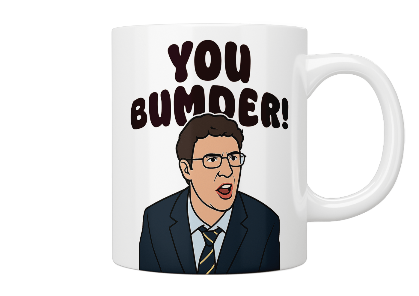 The Inbetweeners Will McKenzie 'You Bumder' Quote Mug - Funny TV Show Inspired Coffee Cup for Fans - Perfect Gift for Comedy Lovers & Office Use