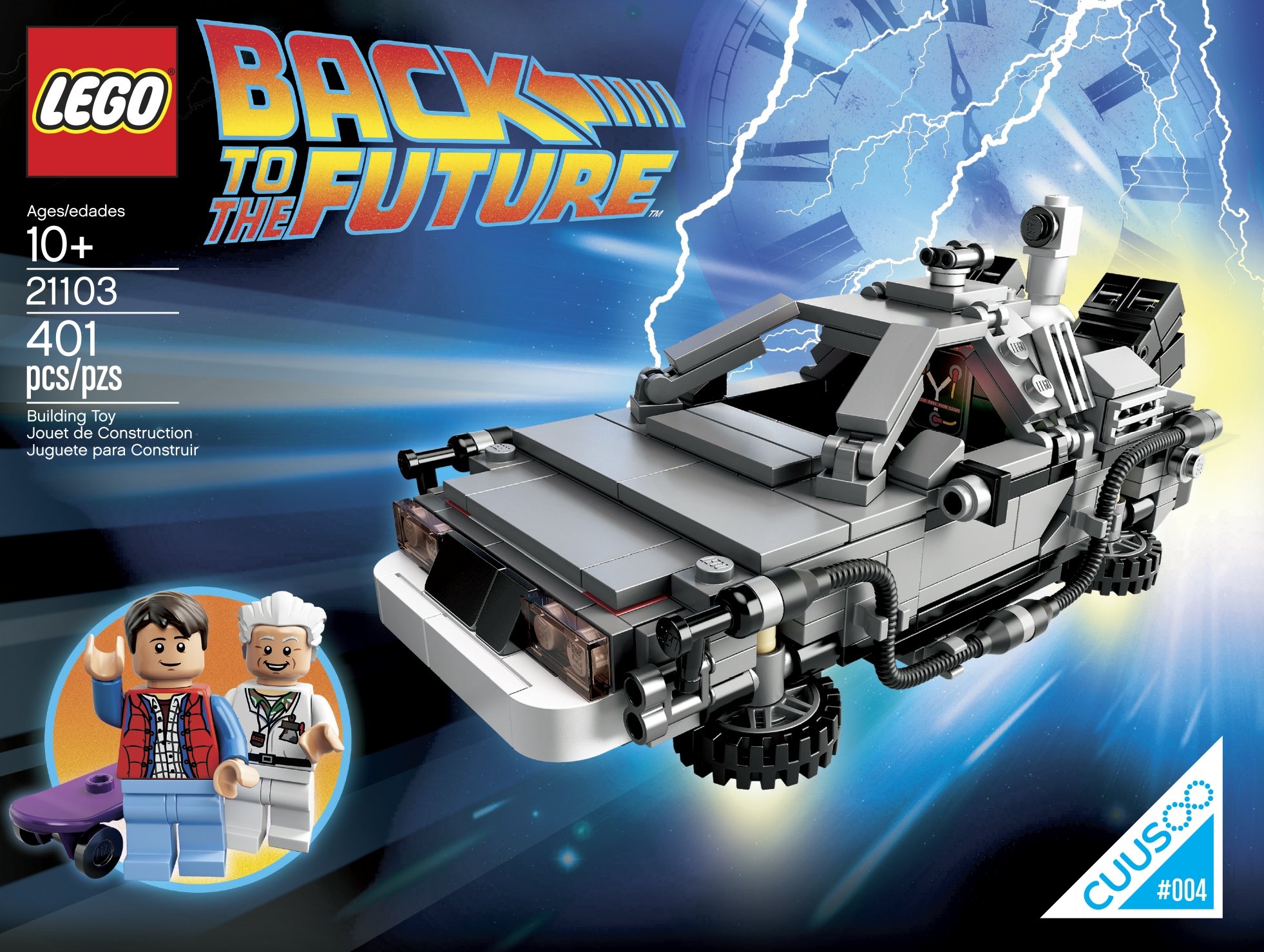 LEGO 21103 The Delorean Time Machine Building Set - Official Back to The Future Movie Model Kit for Adults & Kids - Perfect for Collectors, Gifts & Home Decor Display