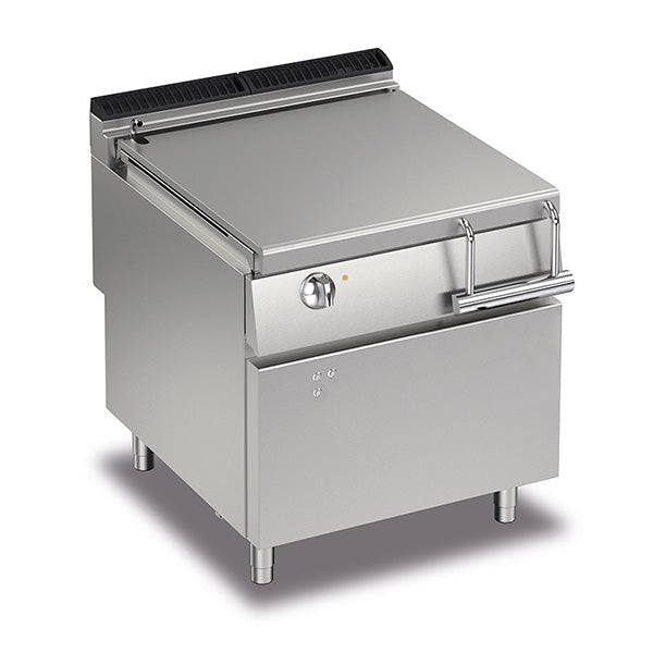 Baron 80L Electric Bratt Pan with Motorized Tilting - Commercial Grade Tilting Skillet for Restaurants, Catering & Large Batch Cooking