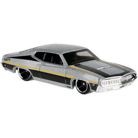 Hot Wheels '70 Ford Torino Detroit Muscle Car Diecast Model - 1:64 Scale Collectible Toy for Kids & Adults - Perfect for Display, Gifts & Play Scenes