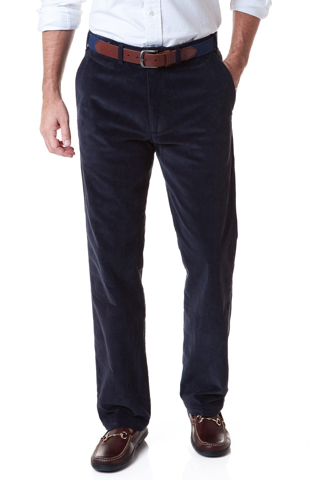Beachcomber Stretch Corduroy Pants for Women - Nantucket Navy Blue Comfortable Casual Trousers | Perfect for Fall, Winter & Everyday Wear