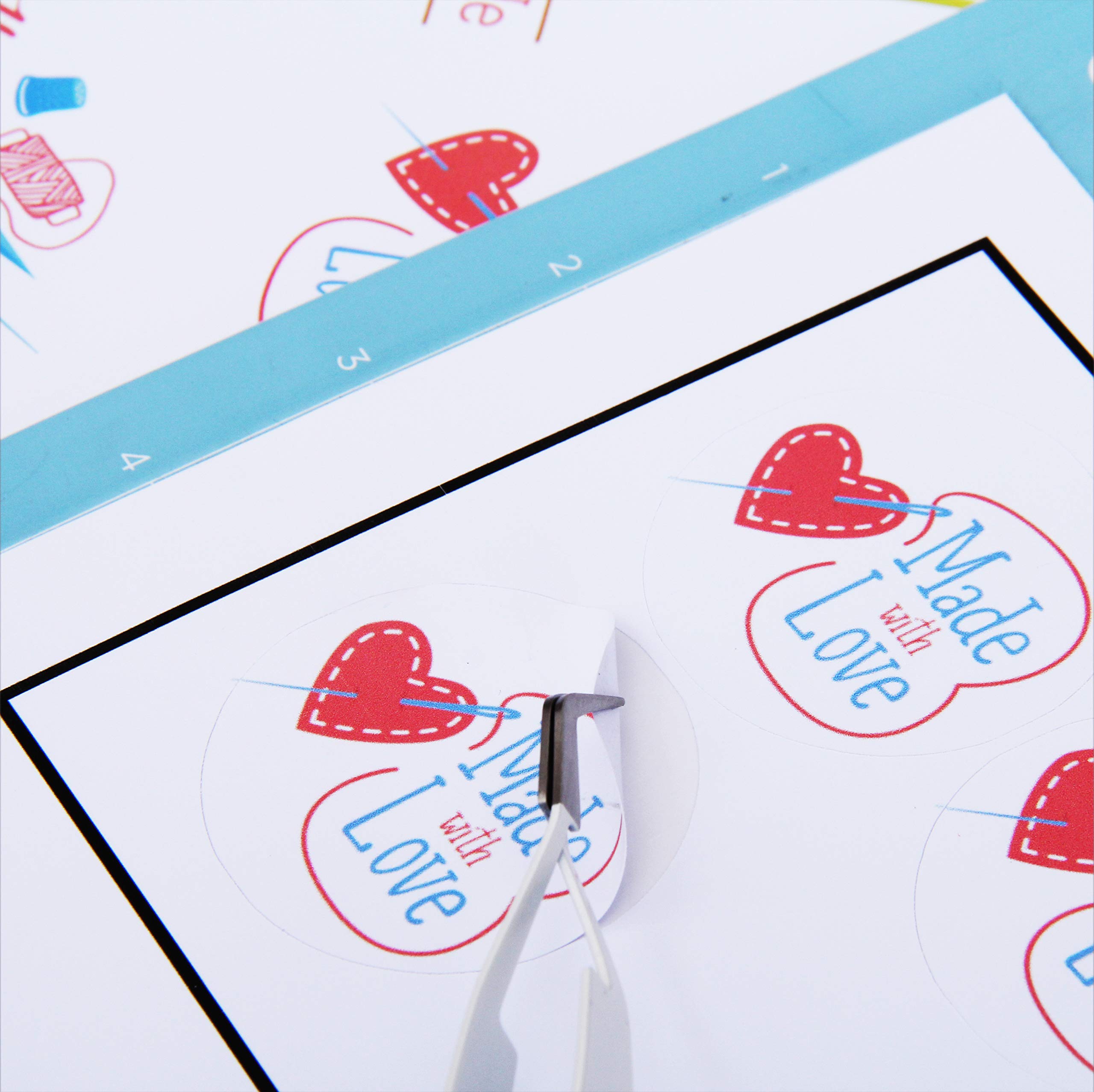 Threadart Printable Vinyl Sticker Paper - 20 Sheets 8.5x11