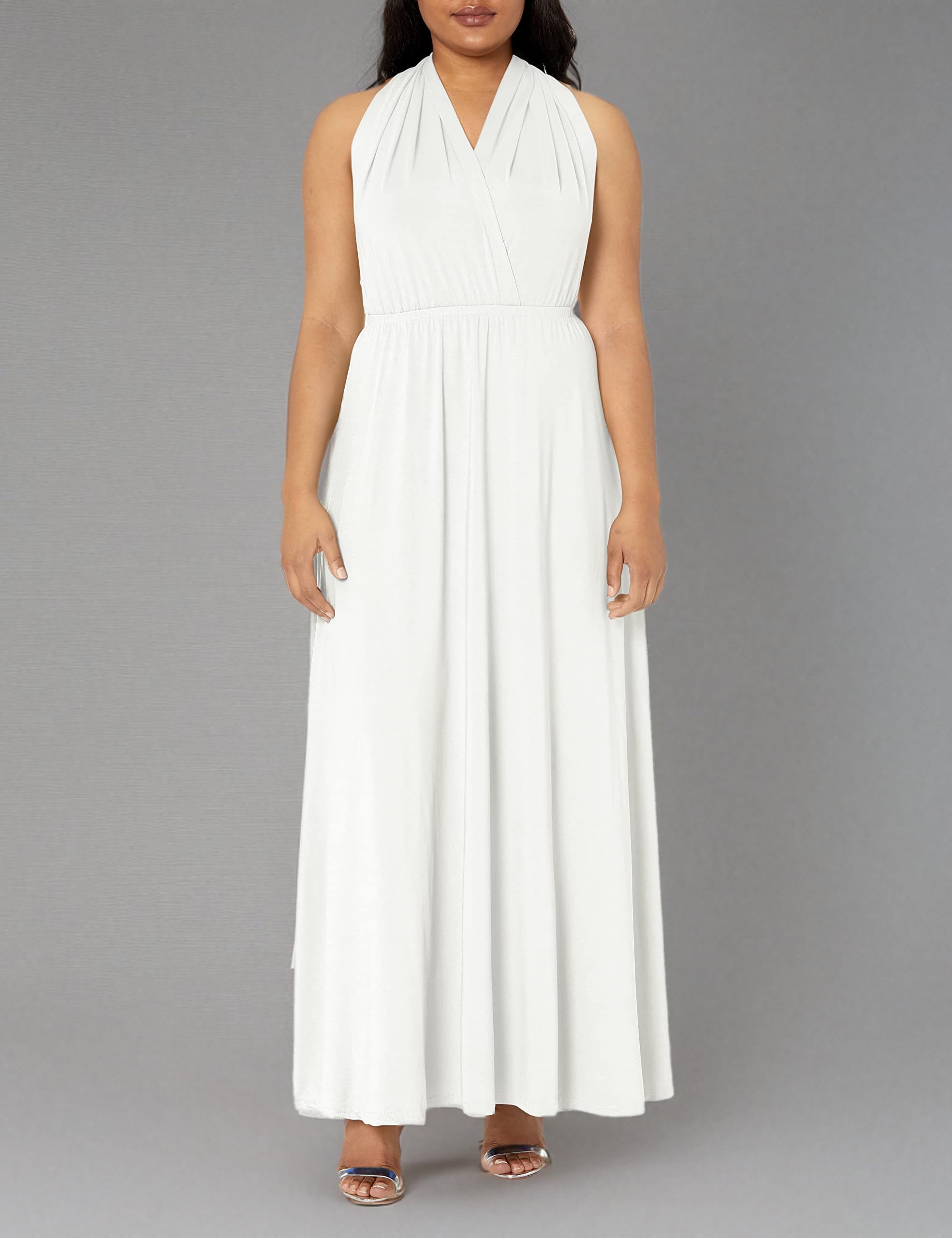 Women's Convertible Wrap Evening Gown - Maxi Cocktail Dress Multi-Way Formal Long Dress for Parties, Weddings & Special Occasions