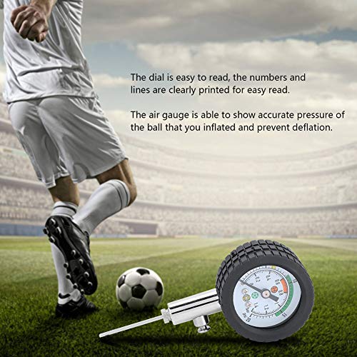 Premium Air Pressure Gauge for Basketball, Football & Volleyball - Stainless Steel Sports Ball Pump Accessory - Perfect for Home, Gym & Field Use