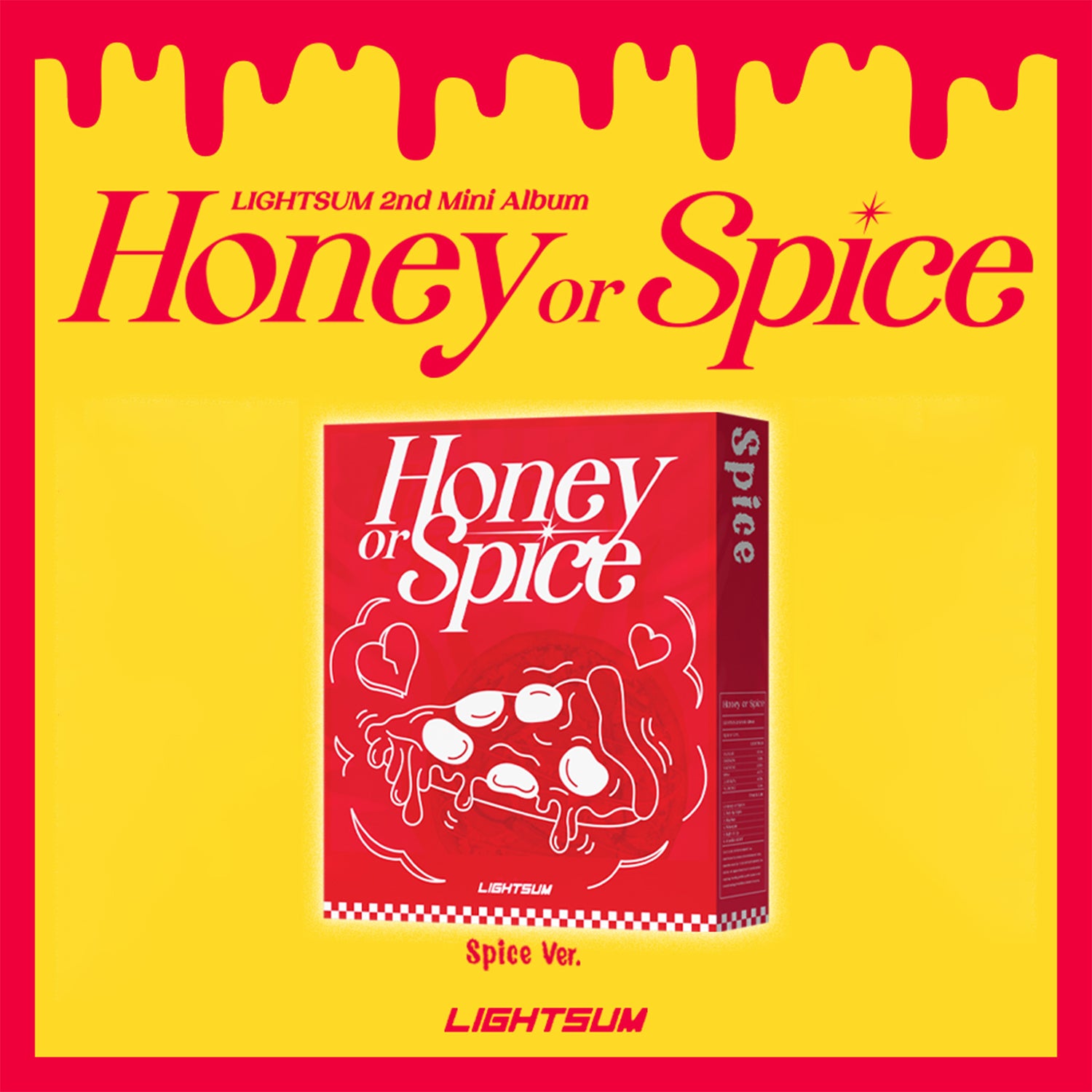 LIGHTSUM 2nd Mini Album 'HONEY OR SPICE' - K-Pop Music CD with Photobook & Poster - Perfect for K-Pop Fans, Collectors, and Gift Giving