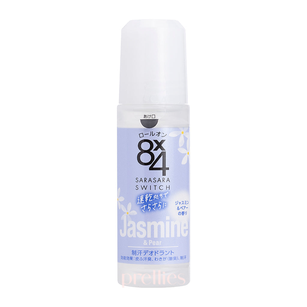 KAO 8x4 Deodorant Roll On for Women - Jasmine & Pear Scent, 45ml - Long Lasting Odor Protection for Daily Freshness & Confidence