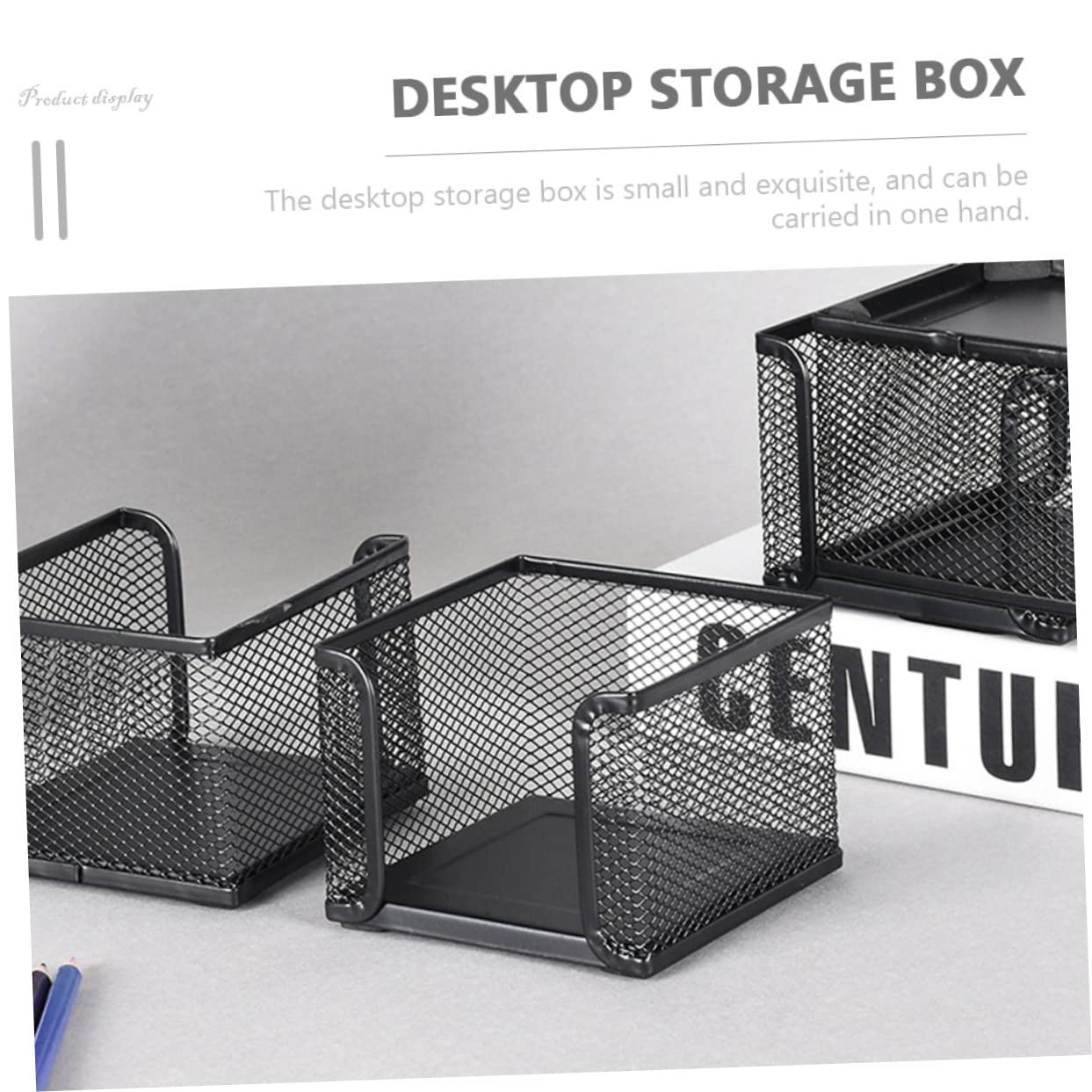 Metal Memo Paper Holder - Durable Notepad Case & Organizer for Office, Home, or School - Perfect for Sticky Notes, Index Cards, and Small Documents