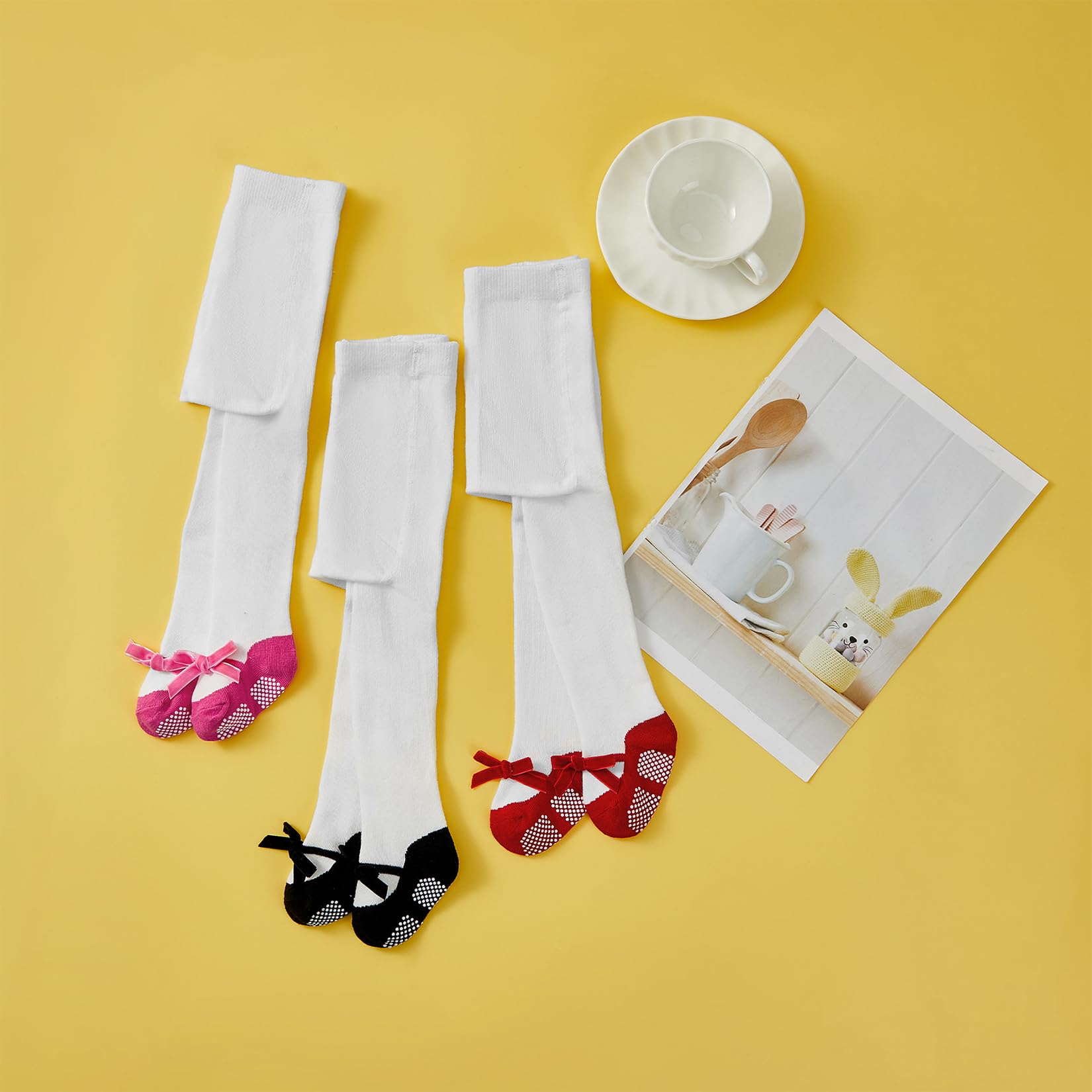 Century Star Baby Tights - Soft Cotton Toddler Leggings for Girls 0-24 Months | Warm Winter Infant Stockings & Newborn Clothes | Perfect for Playtime, Daycare & Family Outings