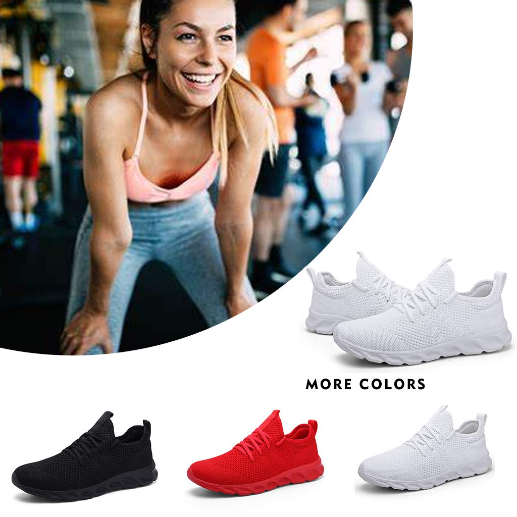DamYuan Women's Lightweight Slip-On Walking & Running Shoes - Breathable Tennis Gym Workout Sneakers for Women | Perfect for Jogging, Gym Training, and Casual Wear