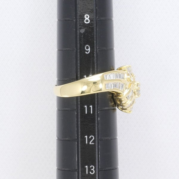 18K Yellow Gold Diamond Ring for Women - Elegant Solitaire Engagement & Wedding Band - Perfect for Proposals, Anniversaries, and Special Occasions