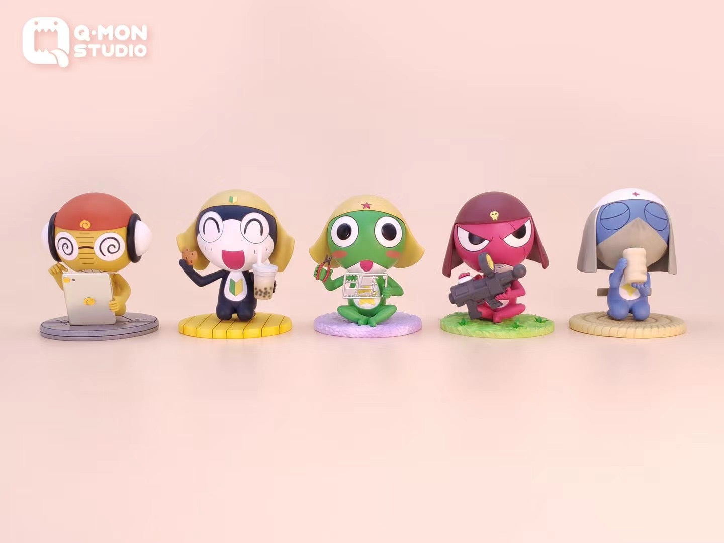 Q Mon Studio Keroro Gunso - Keronian Squad Action Figure | Collectible Anime Toy for Fans & Gundam Lovers | Perfect for Display, Cosplay & Gift Giving