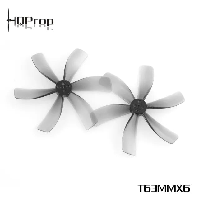 HQProp T63MMX6 Light Grey (4CW+4CCW) Poly Carbonate Propellers - High Performance Drone Propellers for FPV Racing and Aerial Photography
