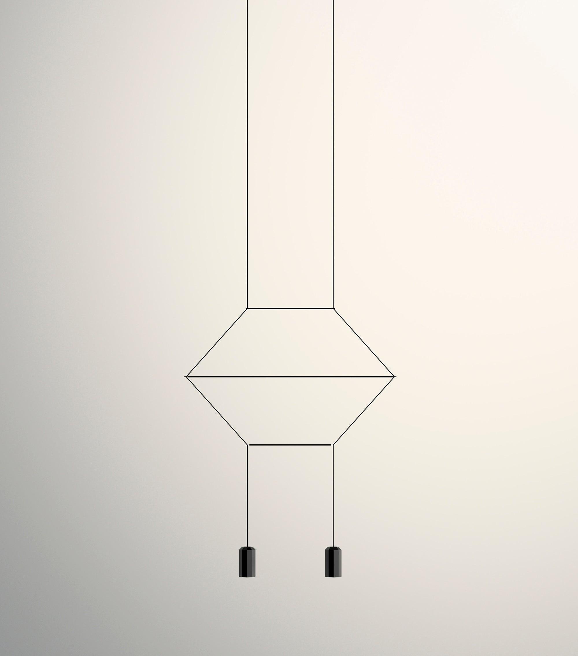 Modern Line Art Pendant Light - Minimalist Geometric Ceiling Lamp for Dining Room, Kitchen & Living Room Decor