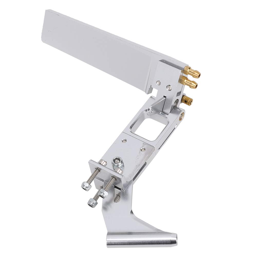 Wosune RC Boat Replacement Parts, Lightweight Silver RC Boat Rudder, Self-Lubricating Anti-Corrosion Shaft Sleeve for DIY RC Boat Toys - Perfect for Kids' RC Boat Repair & Remote Control Boat Hobby Projects