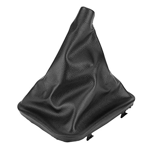 EVGATSAUTO Left Hand Drive Gear Shift Gaiter Boot - Genuine Artificial Leather Shift Knob Cover for BMW E30 E34 E36 Z3 - Perfect for Car Interior Upgrade & DIY Installation