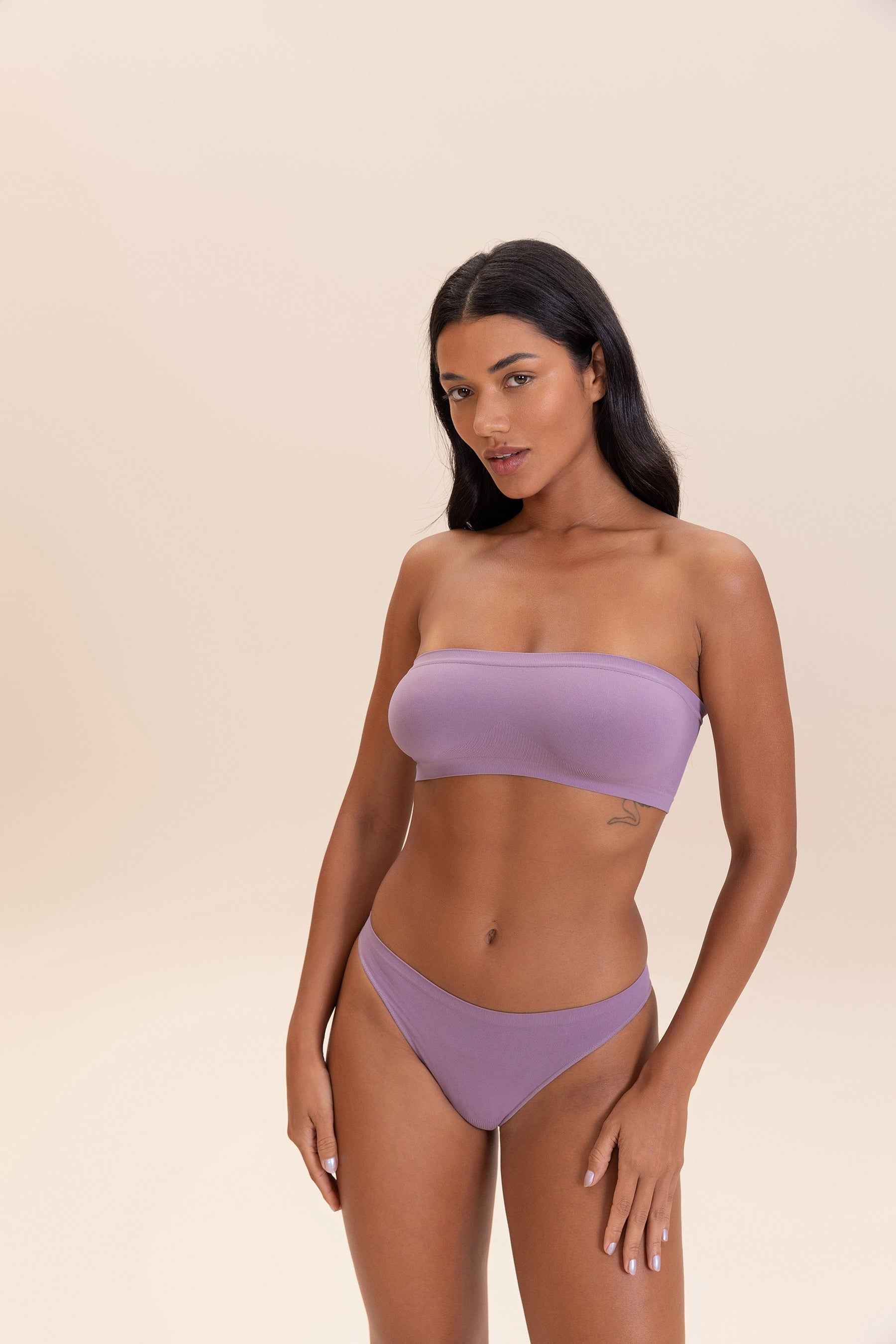 Seamless Basic Thong for Women - Soft Comfortable No Show Underwear - Perfect for Yoga, Workout & Everyday Wear
