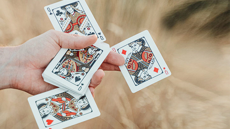 Premium Red Drifters Playing Cards - Waterproof & Durable Poker Deck for Magic Tricks, Card Games, and Collectibles - Perfect for Parties, Travel, and Gifts