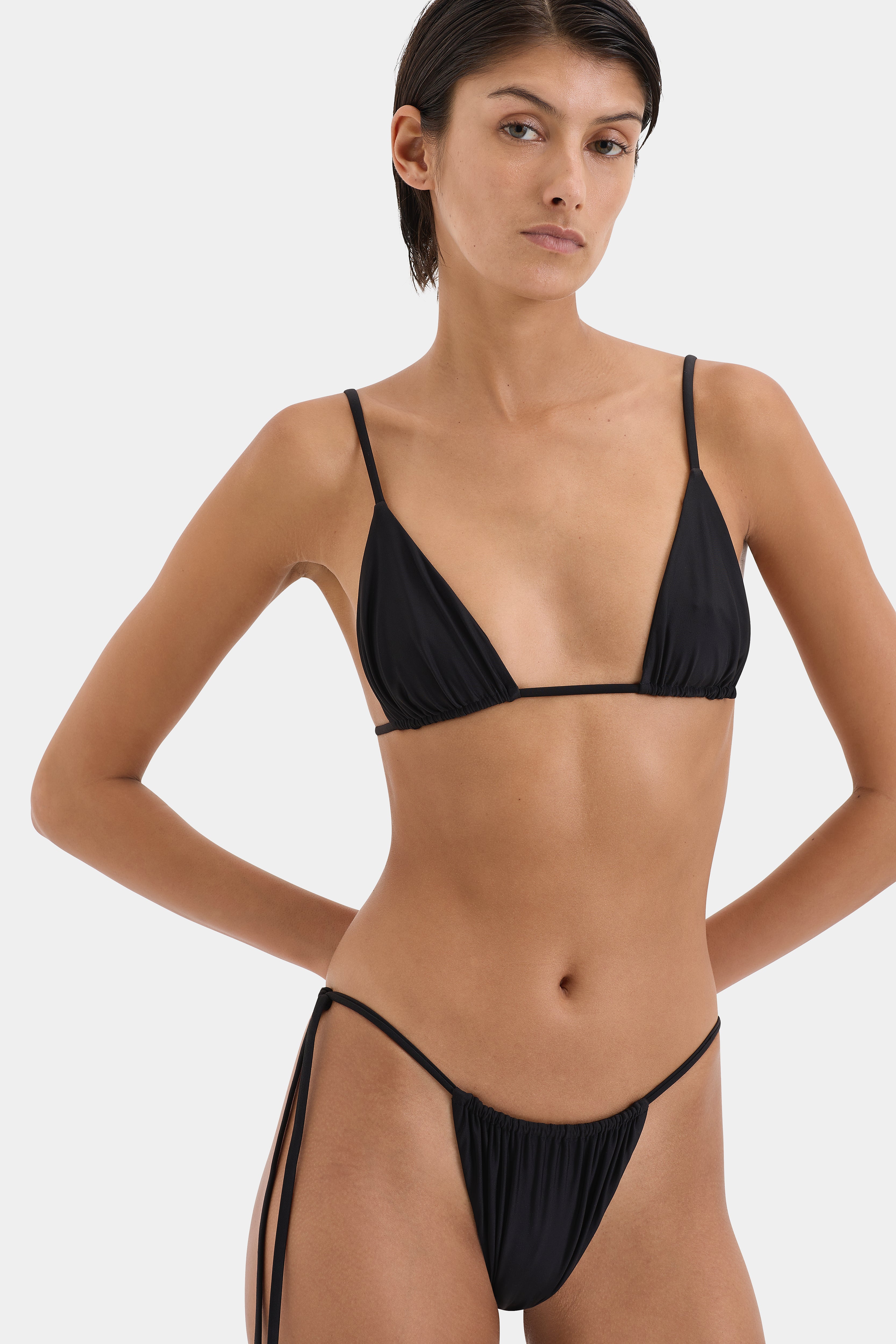 Hendry String Triangle Top for Women - Sexy Strappy Bikini Swimsuit - Summer Beach Vacation & Pool Party Outfit