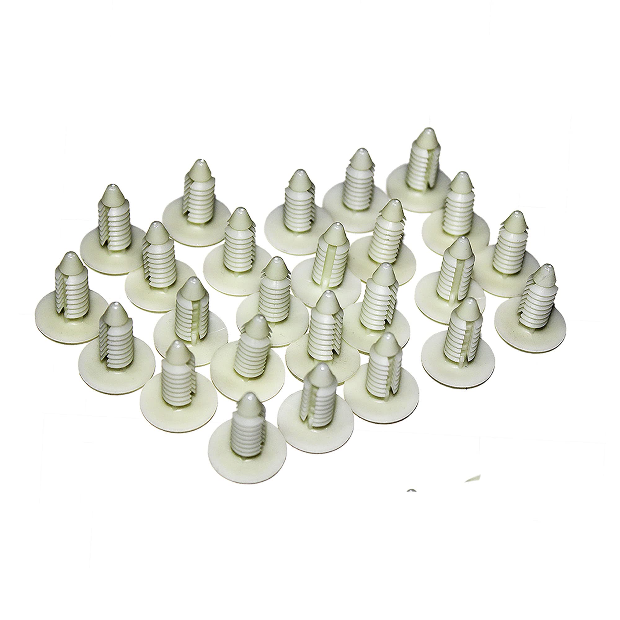 25 PCS White Strapping Rivets Fasteners - Multi-Gauge for Patio Lounge Chair Strap Repair, Outdoor Furniture, Fits 1/4