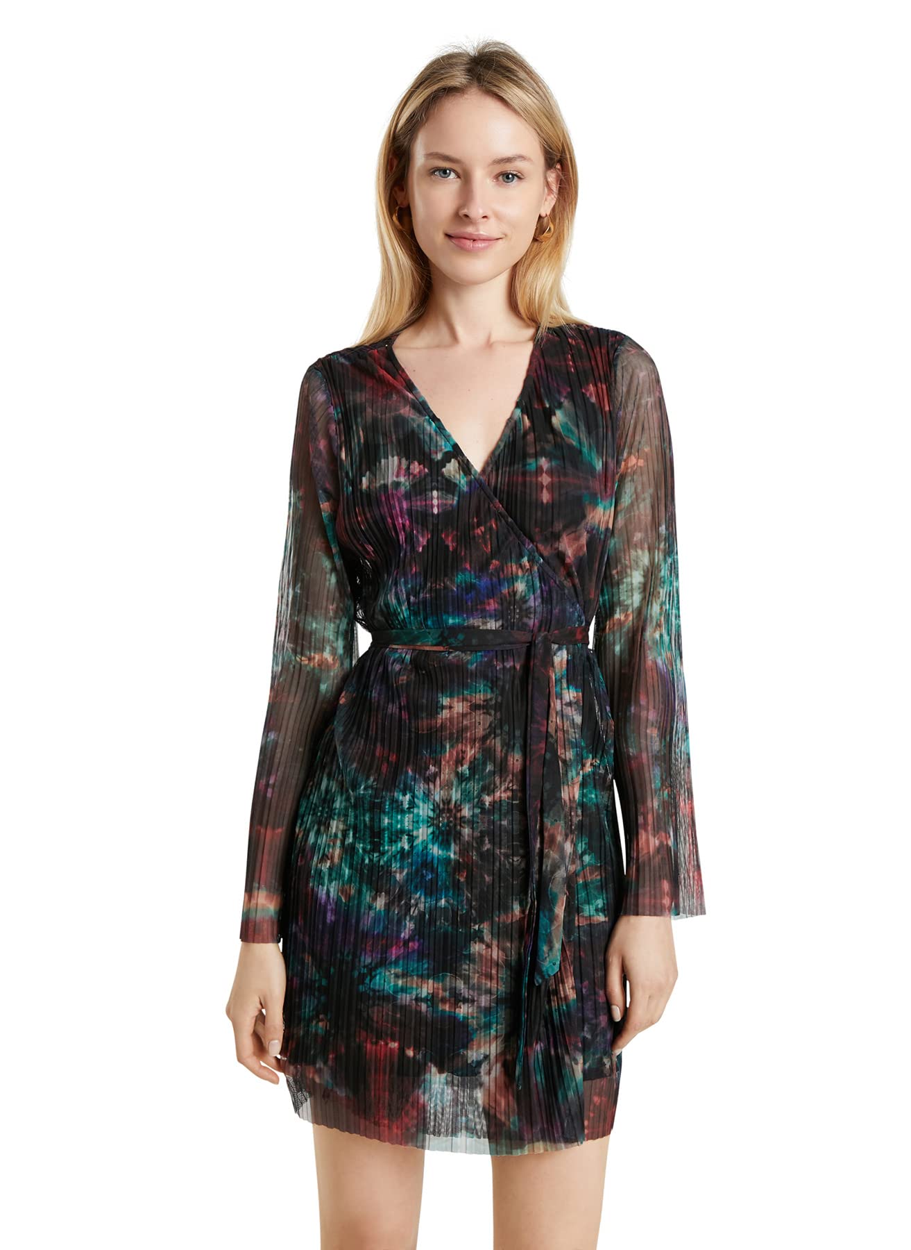 Desigual Women's Long Sleeve Knit Dress - Stylish & Comfortable for Fall/Winter, Office Wear & Casual Outings