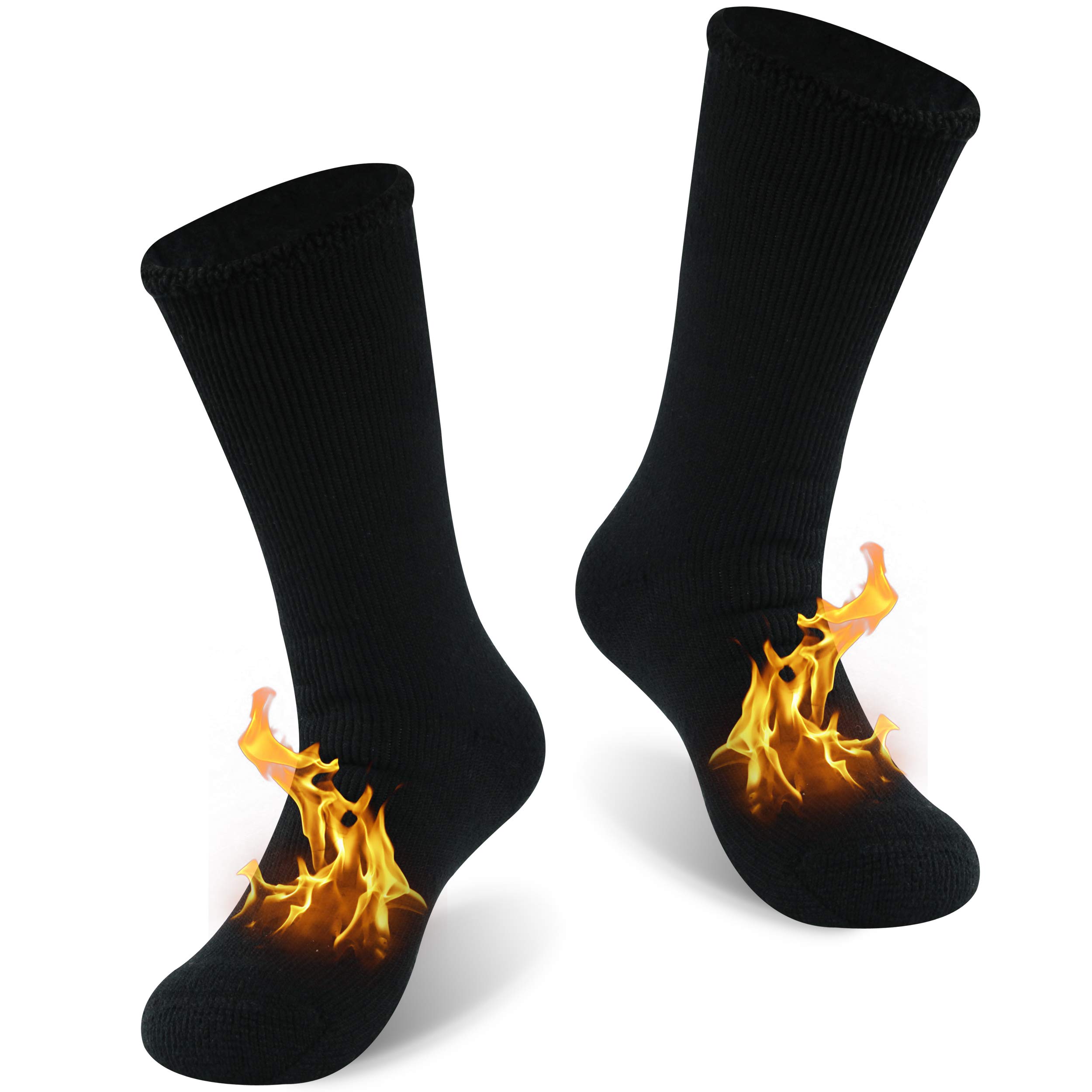 KitNSox Thermal Socks for Men & Women - Winter Warm Heated Boot Socks with Thick Insulation for Cold Weather - Perfect for Skiing, Hiking & Outdoor Activities