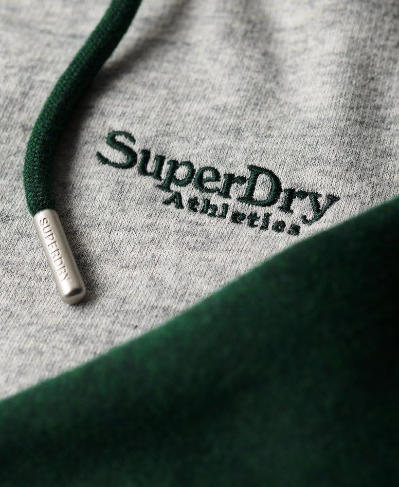 Superdry Men's Essential Baseball Zip Hoodie Sweatshirt - Comfortable Casual Pullover for Streetwear, Gym & Outdoor Activities