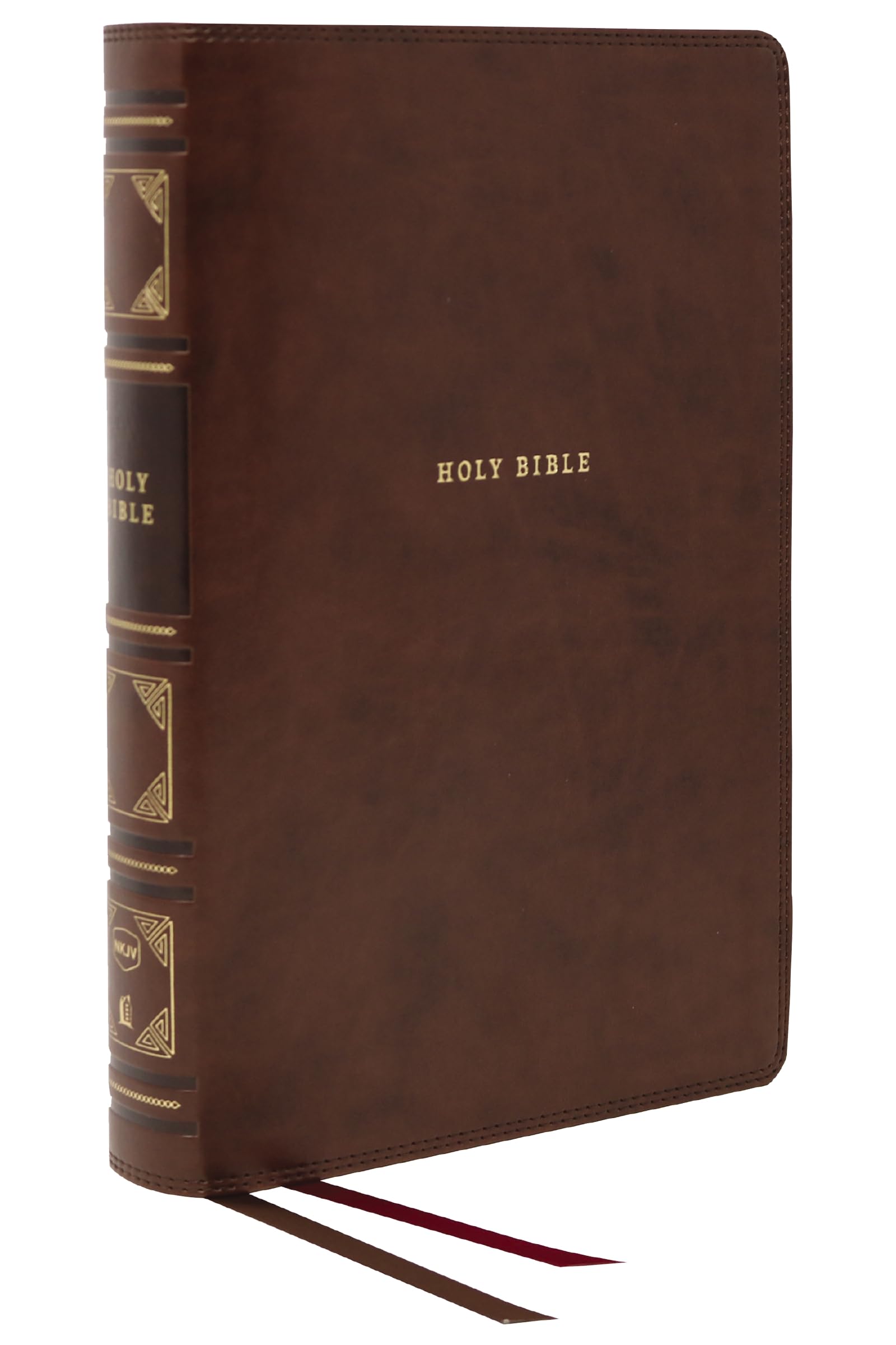 NKJV Leathersoft Bible - Red Letter, Thumb Indexed for Easy Study & Worship