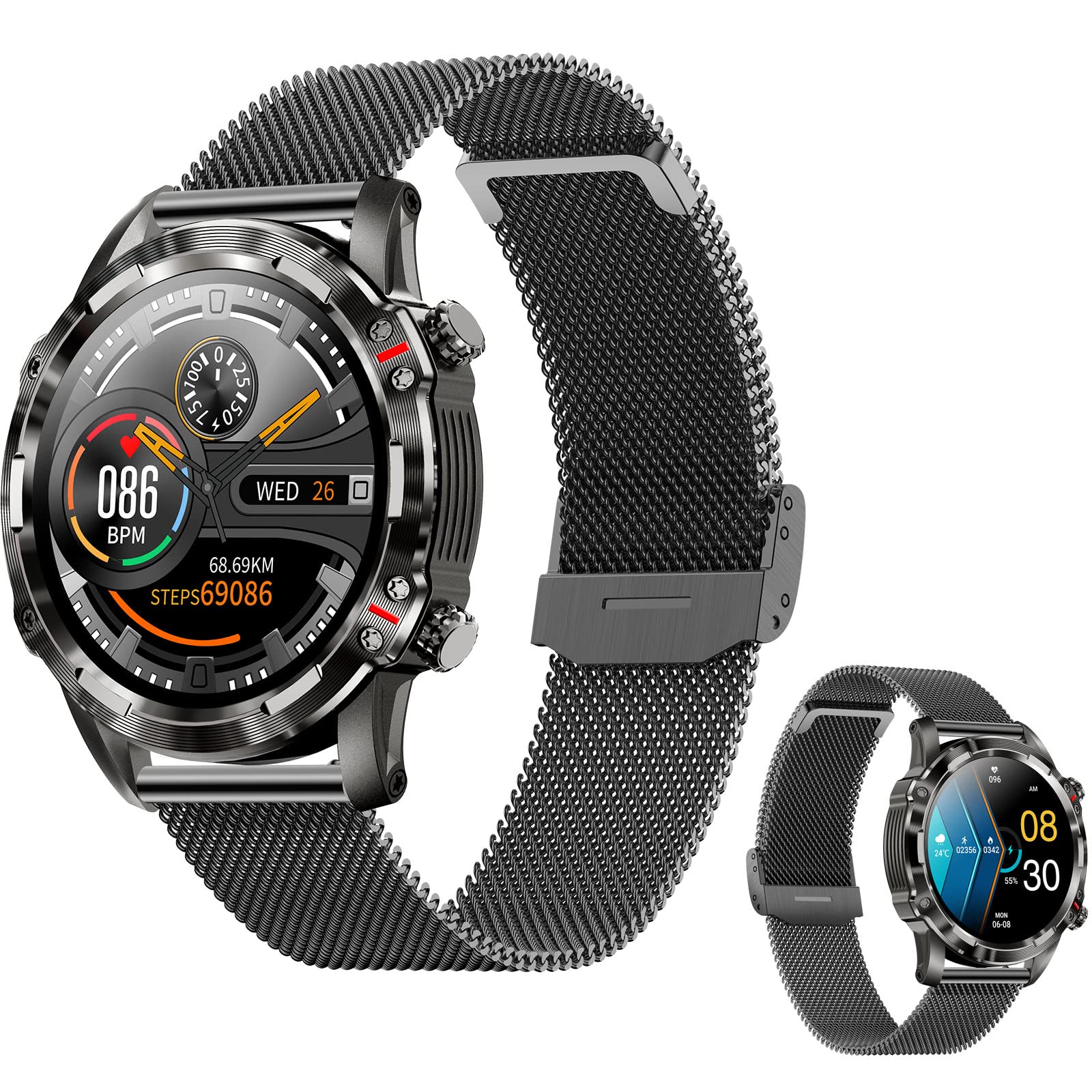 Smart Watch for Men & Women - Bluetooth Call Fitness Tracker with 1.32
