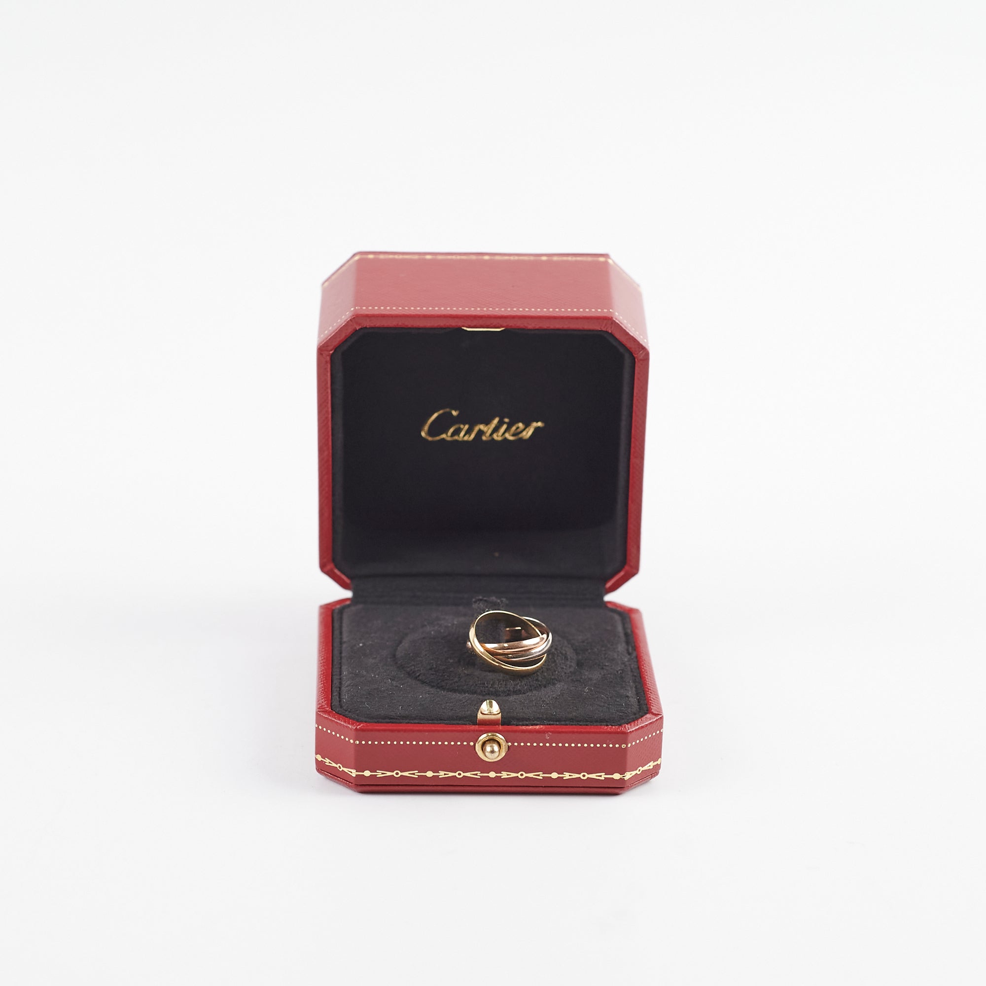 Cartier Trinity Tricolor Ring - 18K Gold, Size 48 (US 4.75) - Luxury Jewelry for Women, Anniversary Gift & Special Occasions