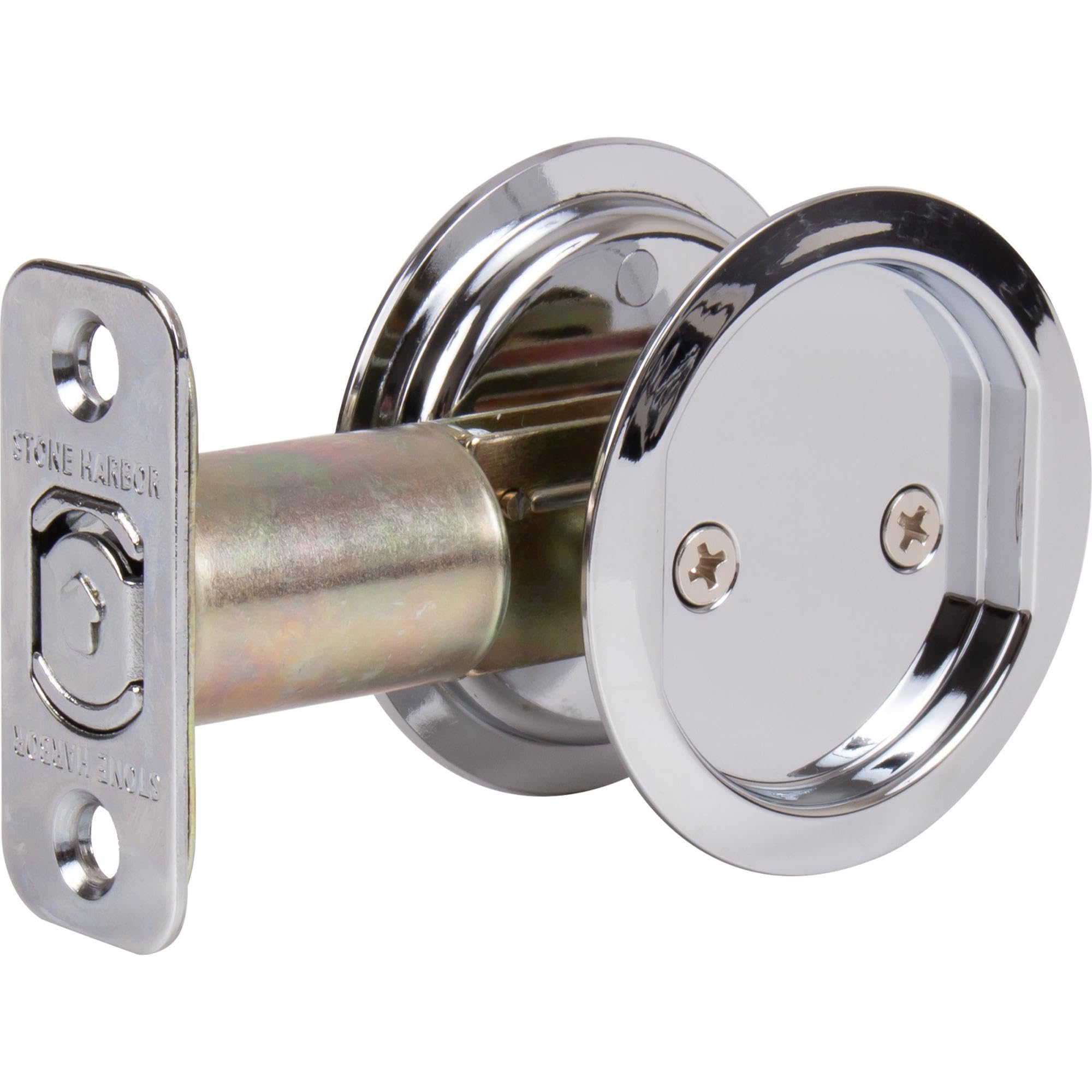 Round Pocket Door Lock - 2-3/4