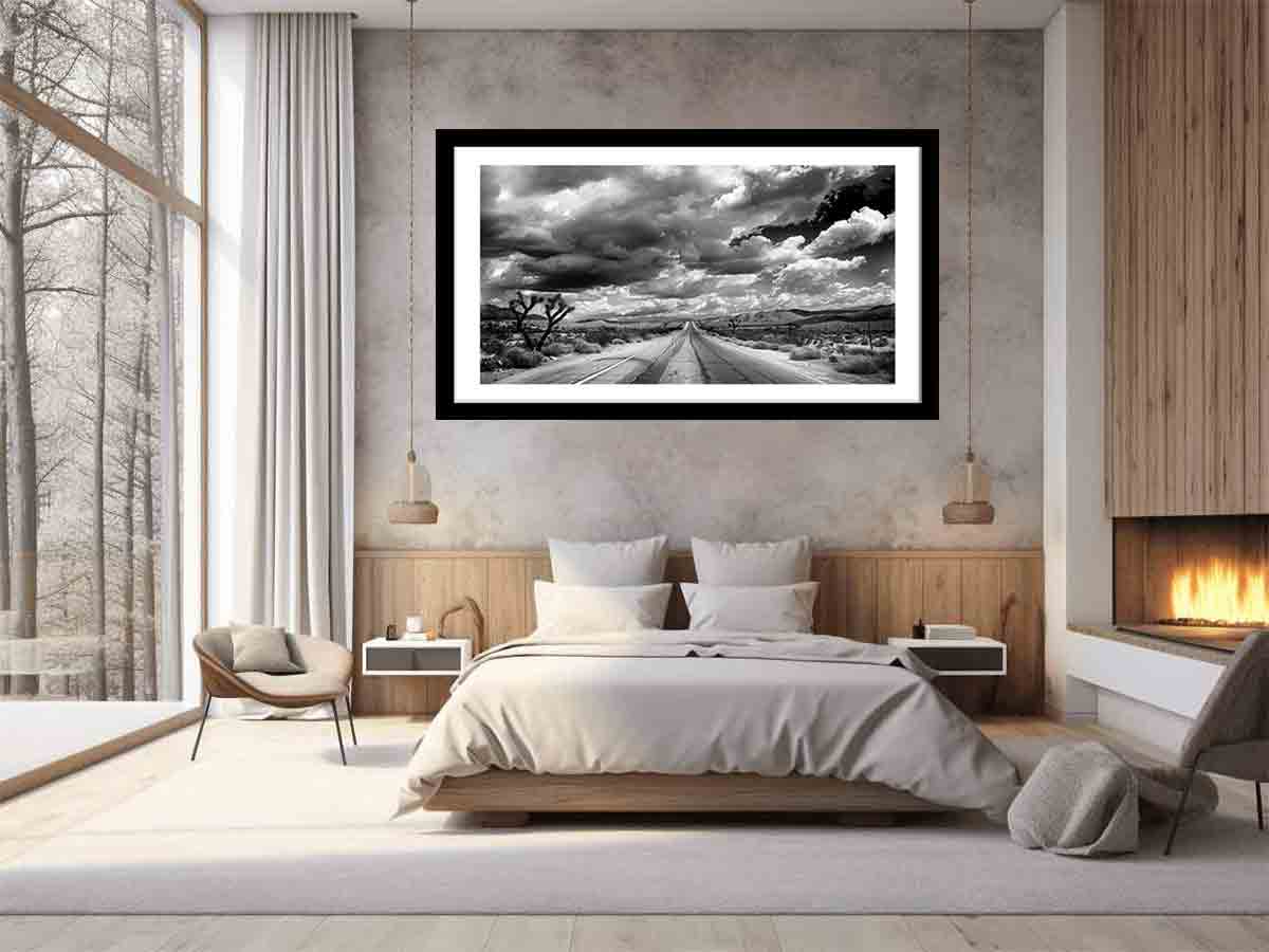 Dream Road Framed Print - Inspirational Wall Art Decor for Living Room, Bedroom & Office - Perfect Home & Gift Idea