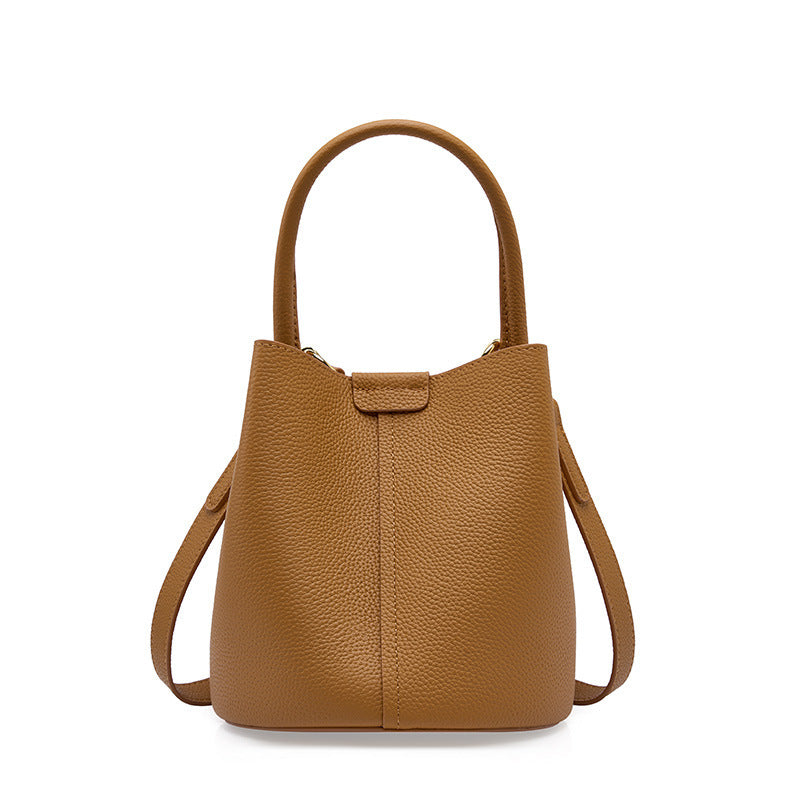 Genuine Leather Crossbody Bucket Bag for Women - Stylish Tote & Shoulder Handbag Purse - Perfect for Travel, Shopping & Everyday Use