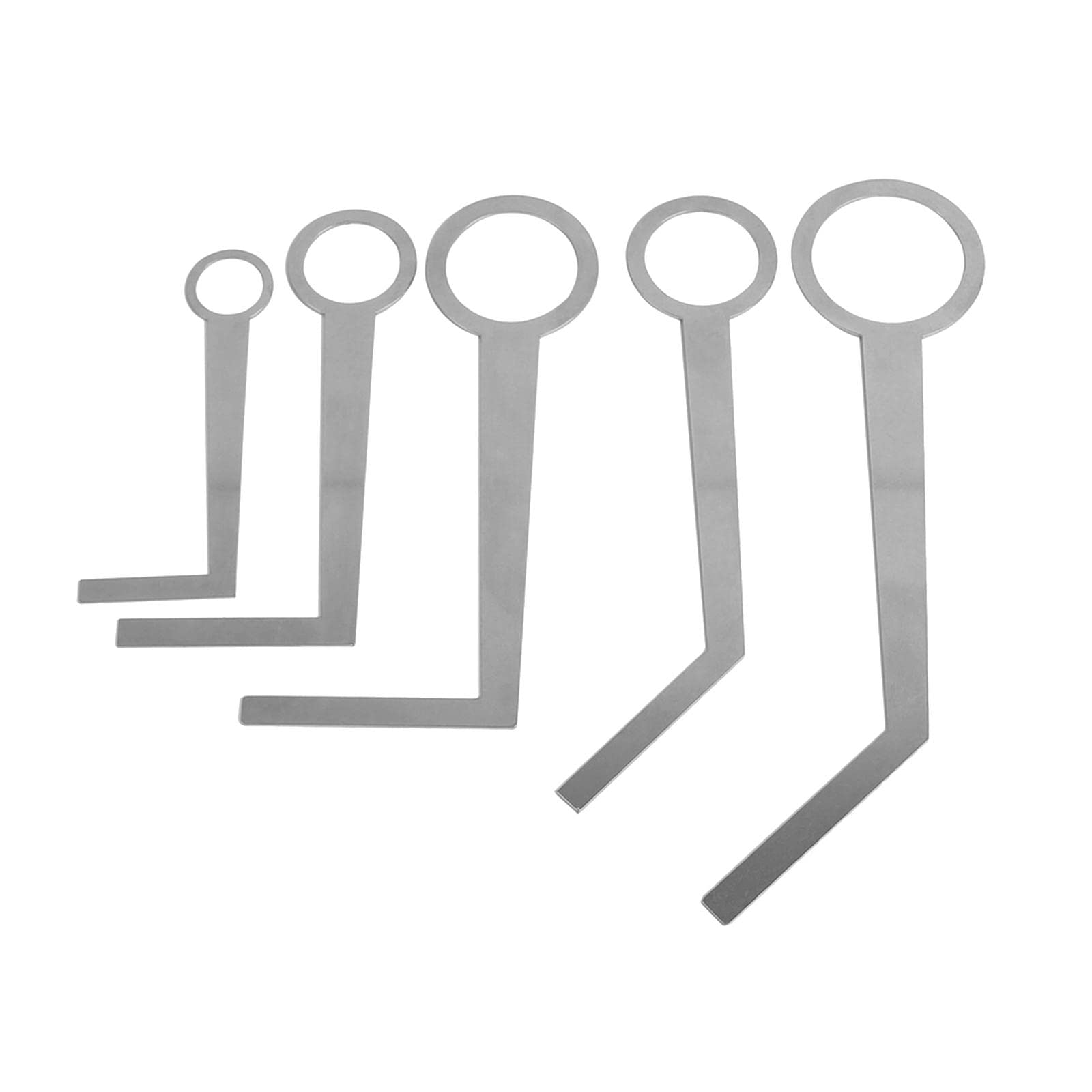 SM SunniMix 5-Piece Stainless Steel Saxophone Repair Kit - Professional Pad Leveling Tools for Alto, Soprano, Tenor Sax, Piccolo, Oboe, Clarinet & Flute - Perfect for Instrument Maintenance & Music Classroom Repairs