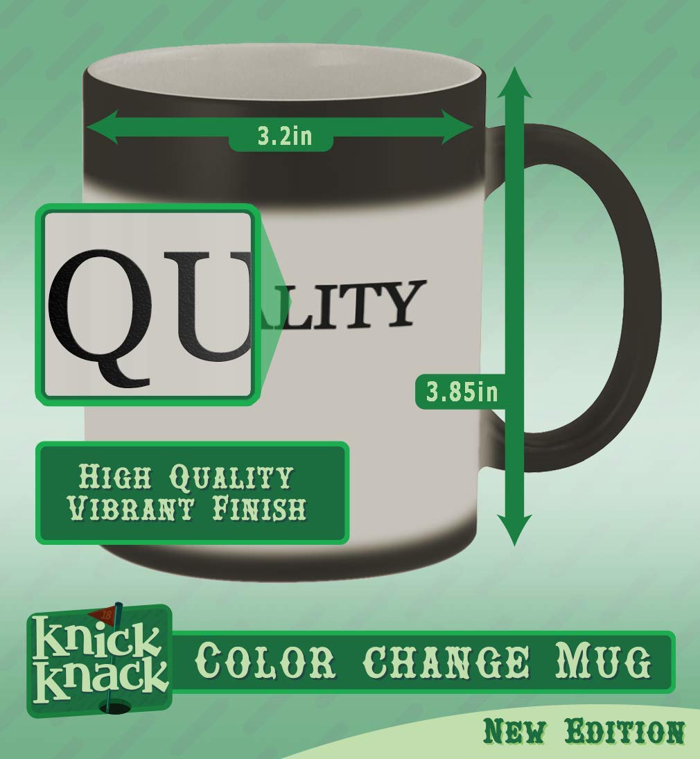 11oz Magic Color Changing Mug - Heat Reactive Matte Black Ceramic Cup for Coffee & Tea | Perfect Gift for Office, Home & Holidays