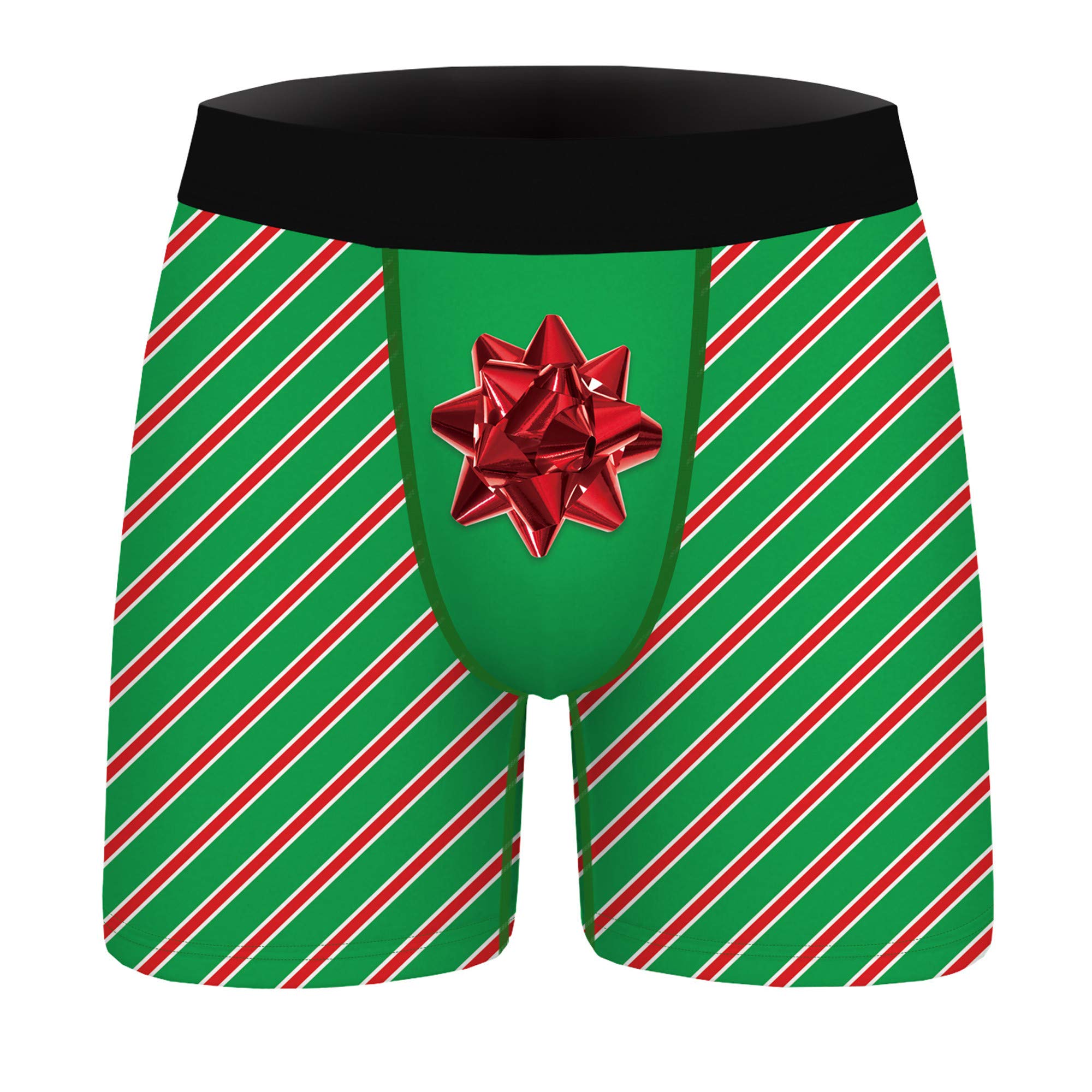 Funny Christmas Printed Boxer Briefs for Men - Holiday Novelty Underwear - Perfect for Christmas Parties, Gifts & Festive Celebrations