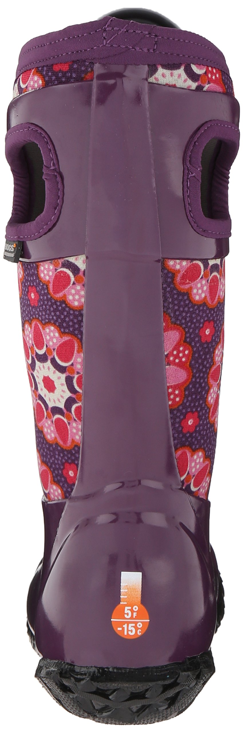Bogs North Hampton Kaleidoscope All-Weather Waterproof Rain Boots for Kids - Purple Multi (Toddler Size 7 US) - Perfect for Outdoor Play, Puddle Jumping & Rainy Day Adventures