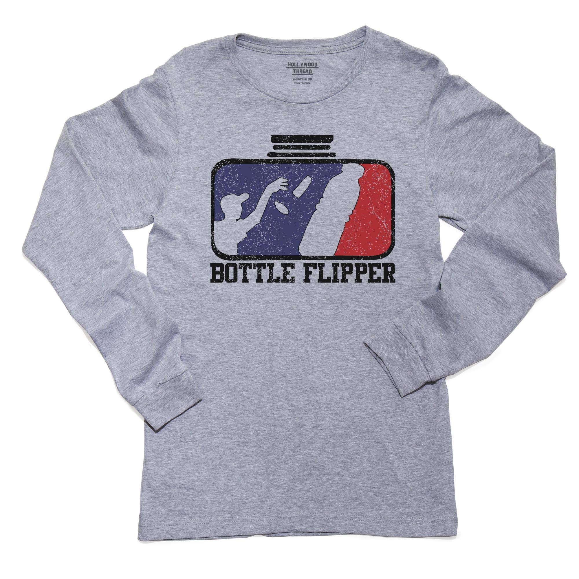 Trendy Graphic Bottle Flipper T-Shirt for Youth - Long Sleeve Cool Style