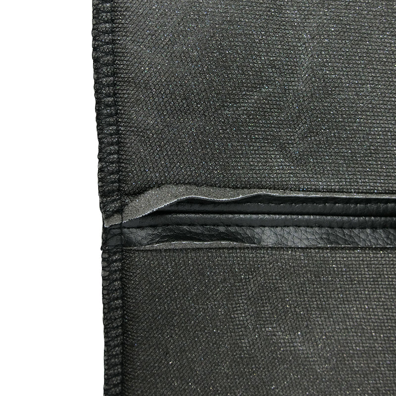 Premium Leather-Look Seat Covers - Airbag Compatible & Safe - Black/Blue Carbon Fiber Design - Perfect for Cars, Trucks & SUVs - Enhances Interior Style & Protection