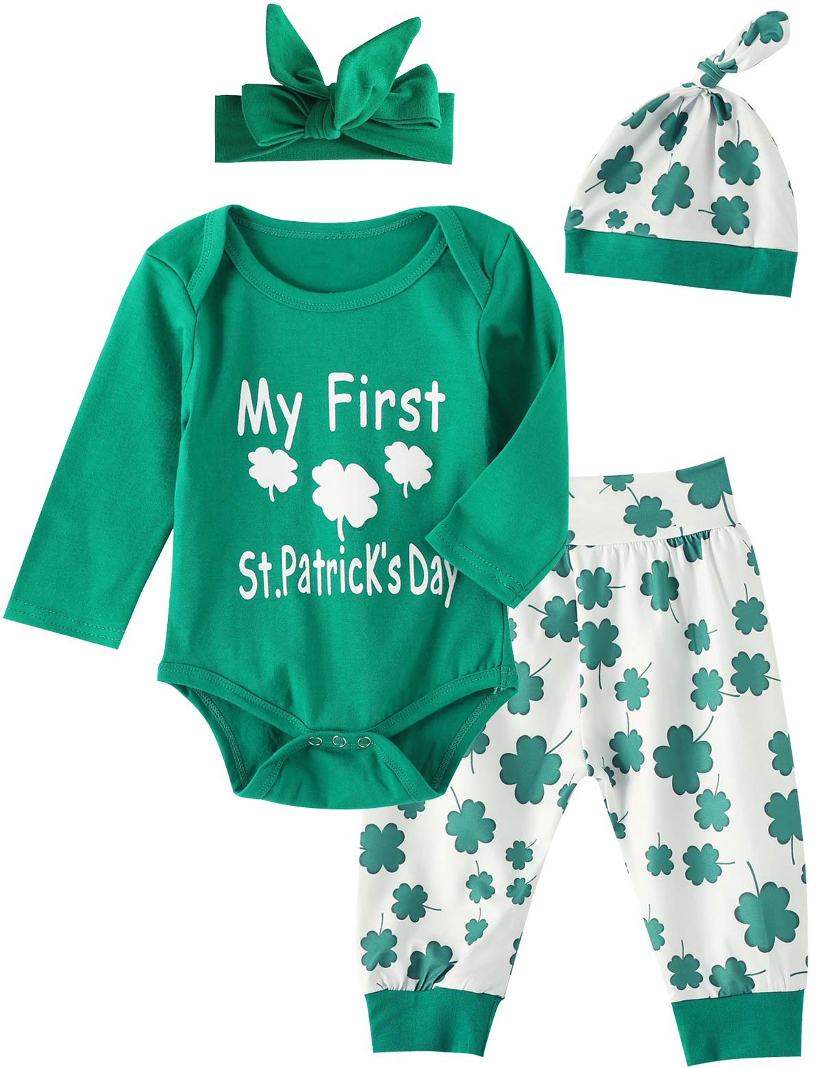 Adorable Baby St. Patrick's Day Outfit - Green Bodysuit for Newborn Boys & Girls - First Holiday Celebration - Perfect for Photos, Parties & Family Gatherings