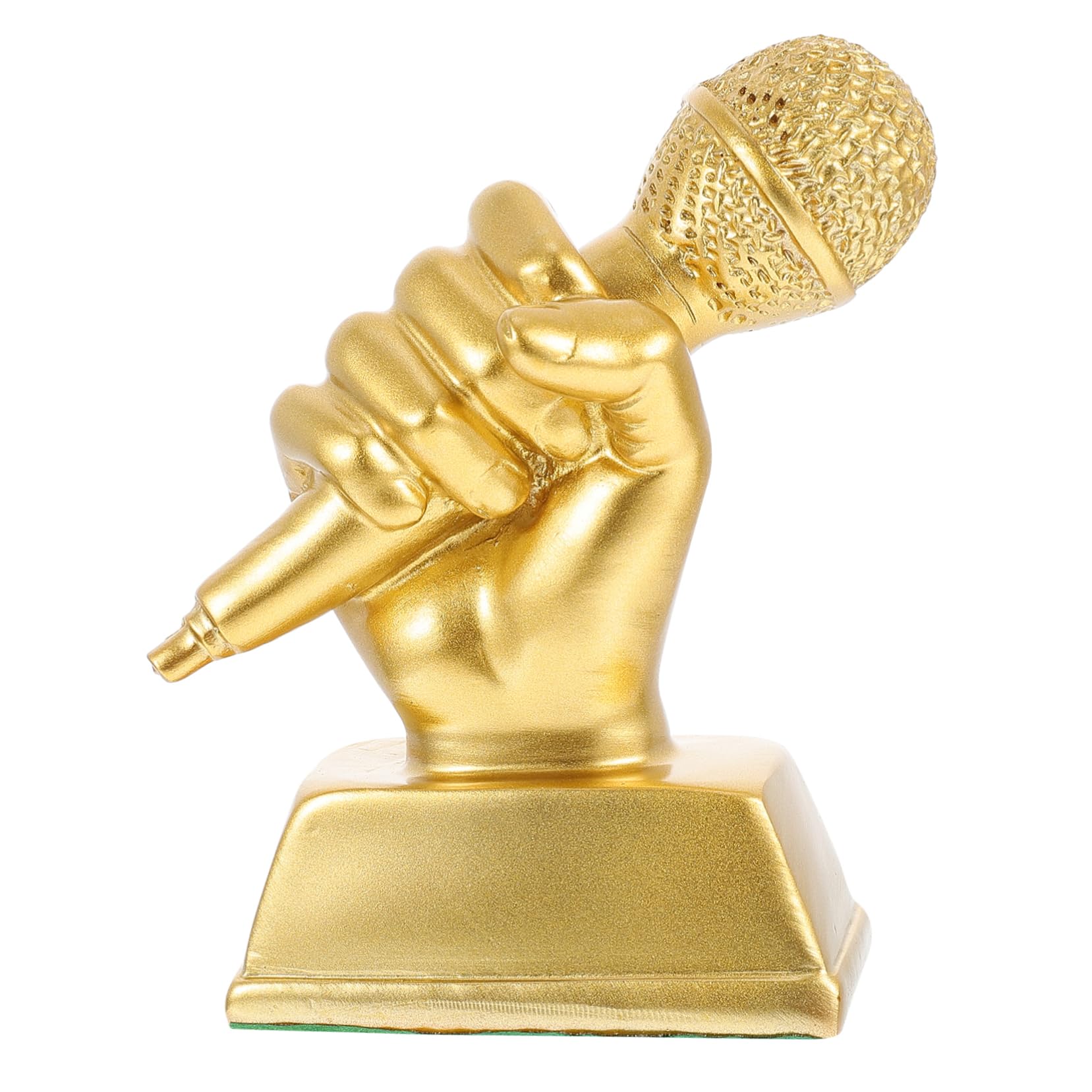 Yardwe 3-Piece Musical Trophy Decor Set - Resin Microphone Trophy Cup, Sports Award & Home Decor - Perfect for Student Gifts, Housewarming, Sports Awards & Kids Room Decor