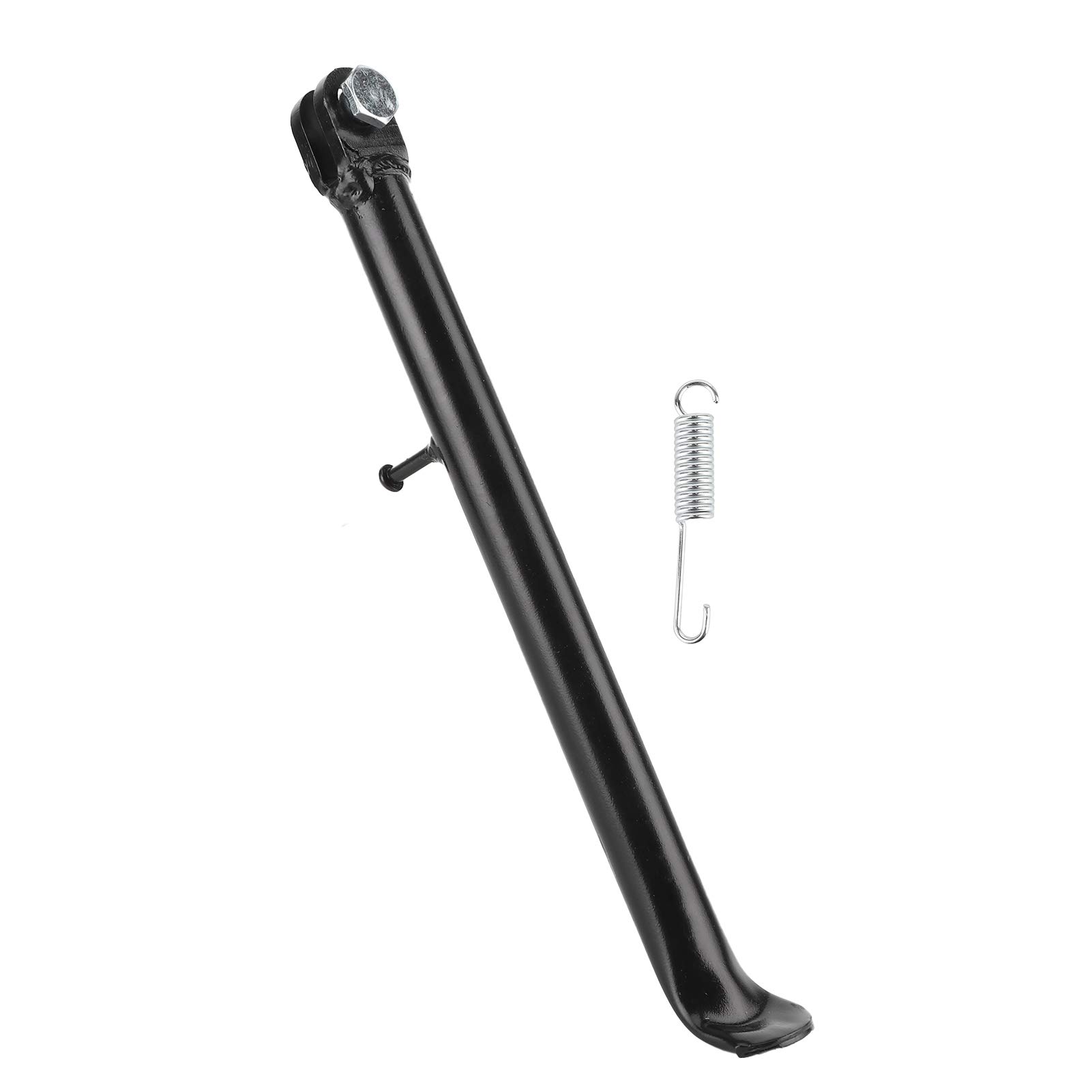 12in Steel Alloy Dirt Bike Kick Stand with Spring - Heavy Duty Foot Side Support Stand Replacement for SDG Dirt Pit Bike (Black) | Perfect for Off-Road, Trail Riding & Motorcycle Maintenance