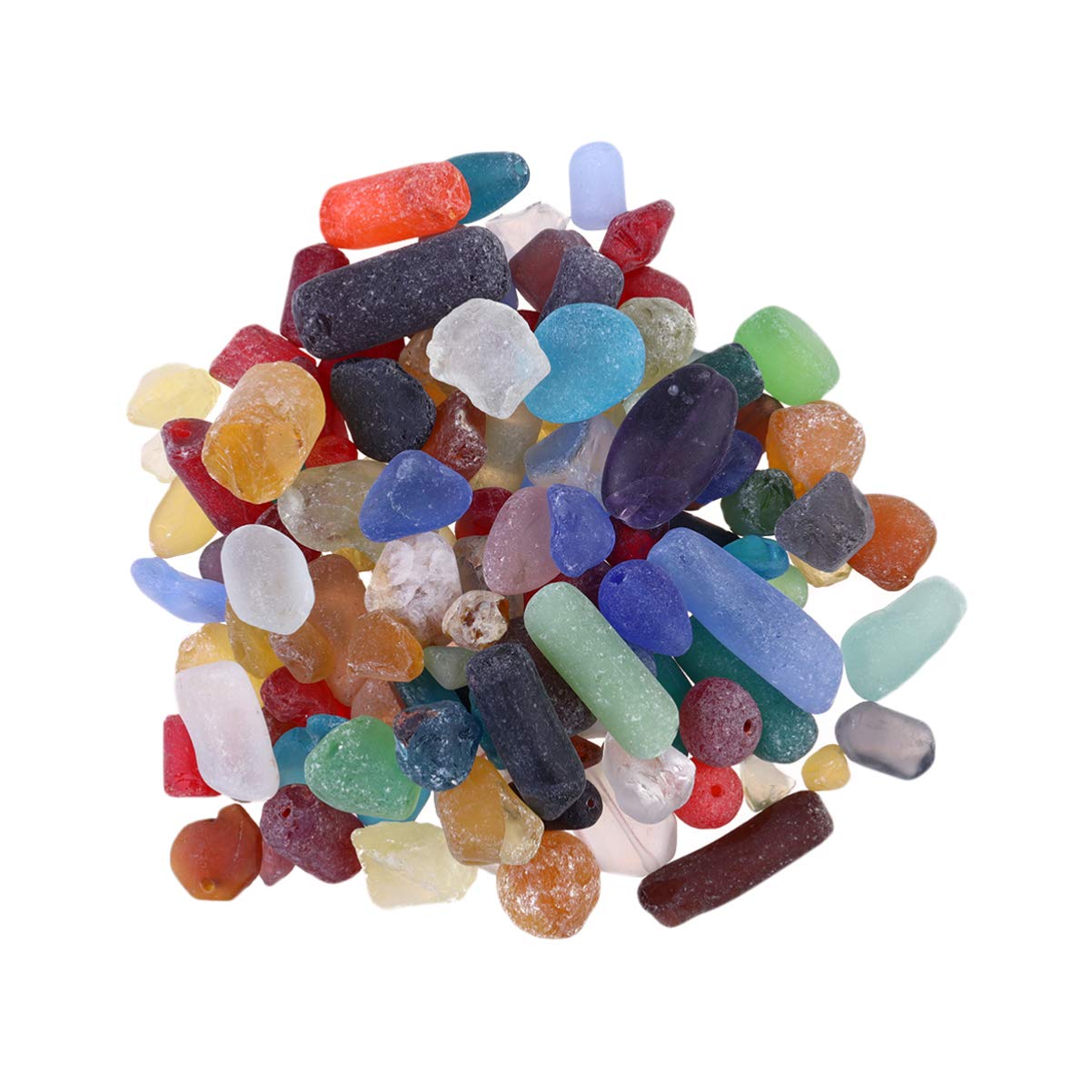 Balacoo Natural Aquarium Gravel Stones - Irregular Polished Pebbles for Fish Tanks, Outdoor Garden Landscaping, Vase Fillers (Pink & Purple) | Perfect for Home Decor, DIY Crafts & Water Feature Design