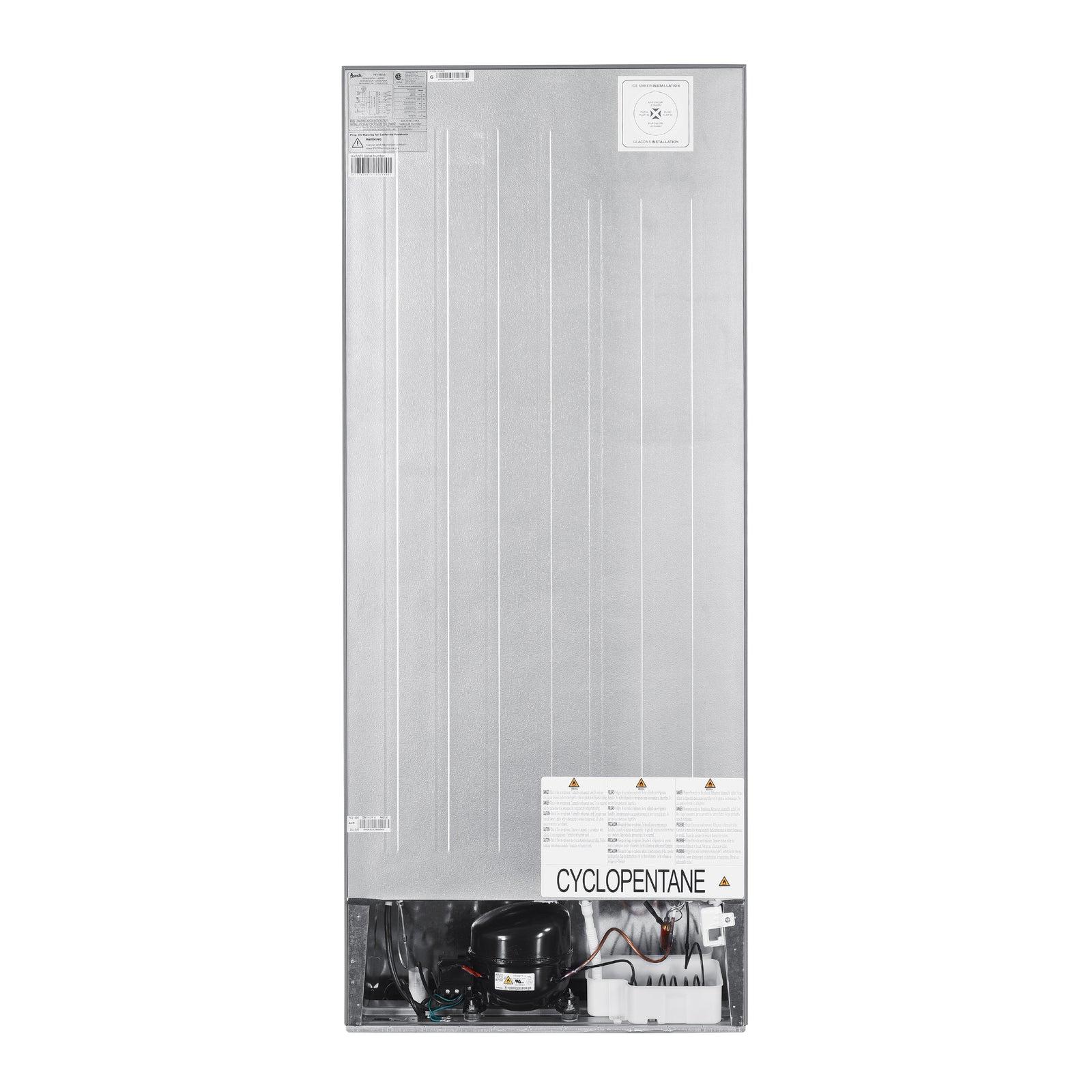 Avanti FF18B3S 17.6 Cu. Ft. Compact Frost-Free Refrigerator for Small Apartments, Dorms & Studios - Energy Efficient & Space Saving