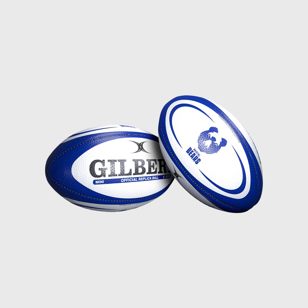 Gilbert Bristol Bears Replica Mini Rugby Ball - Official Collectible Souvenir for Rugby Fans - Perfect for Gifts, Display, and Game Day Decor