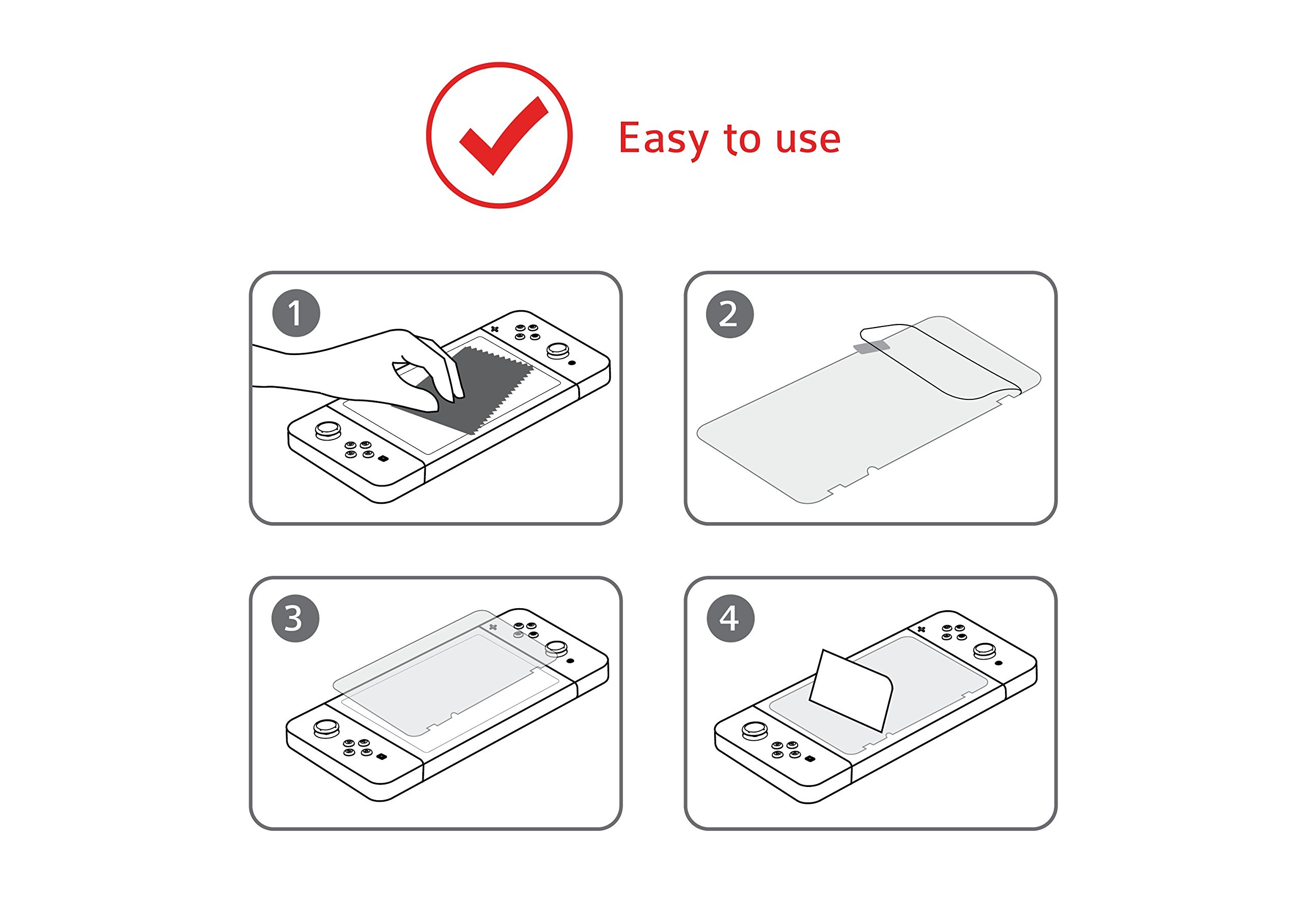 Snakebyte Tough Kit - Protective Accessory Set for Nintendo Switch with Hard Case, H9 Screen Protector, Cleaning Cloth & Thumb Grips - Black - Perfect for Gaming, Travel & Storage