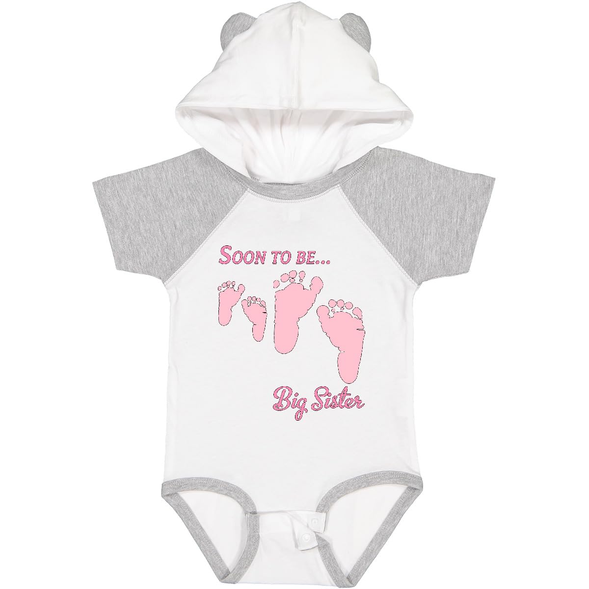 Inktastic Soon To Be Big Sister Baby Bodysuit - Cute Sibling Announcement Outfit for Newborns & Toddlers - Perfect for Gender Reveals, Baby Showers & Family Photos